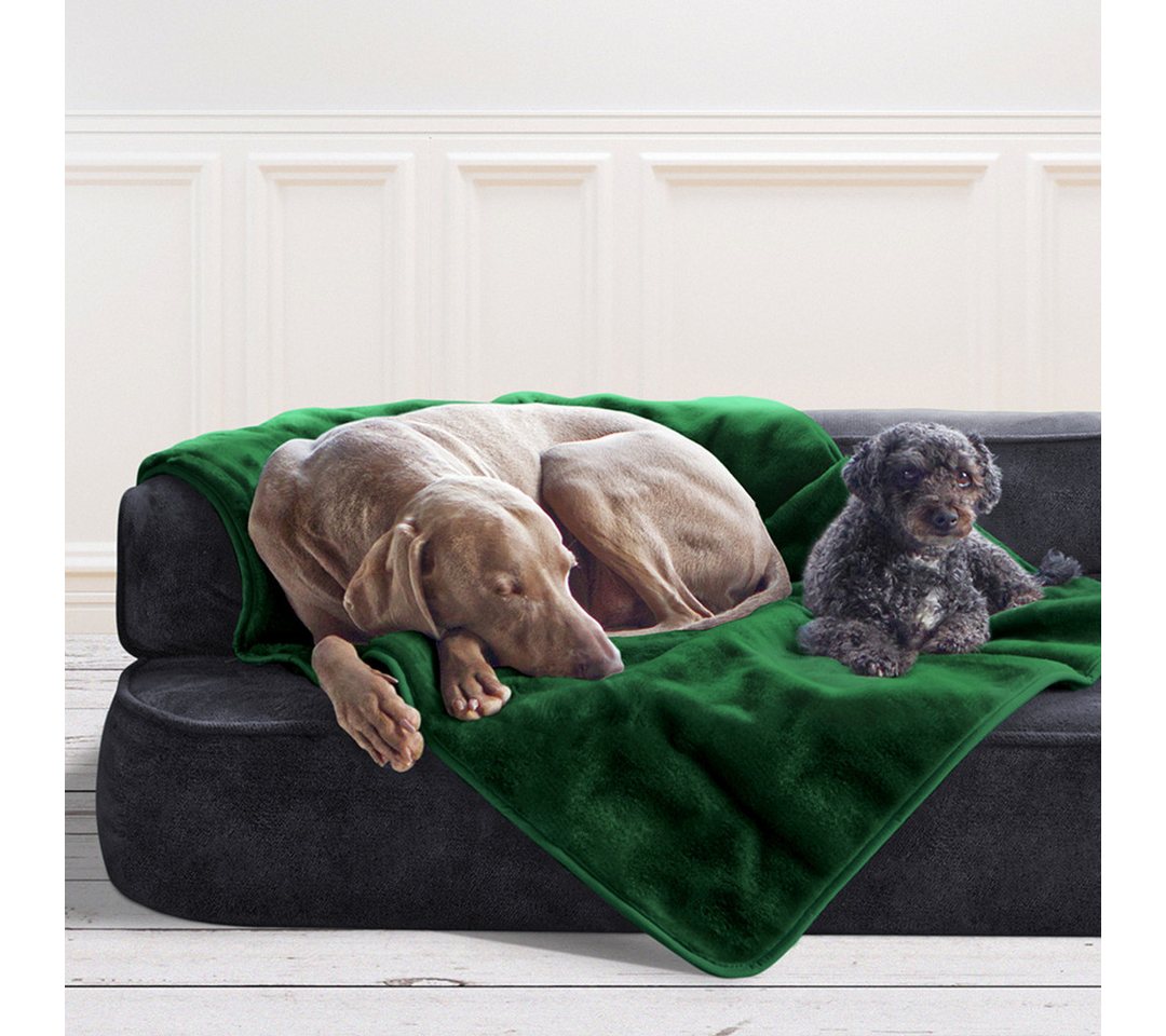 Thumbnail - tierlando® Tierdecke Hundedecke LILLY Flauschige Haustier-, Welpen-, Katzen-, Plüschdecke, Kuschelweich, Waschbar