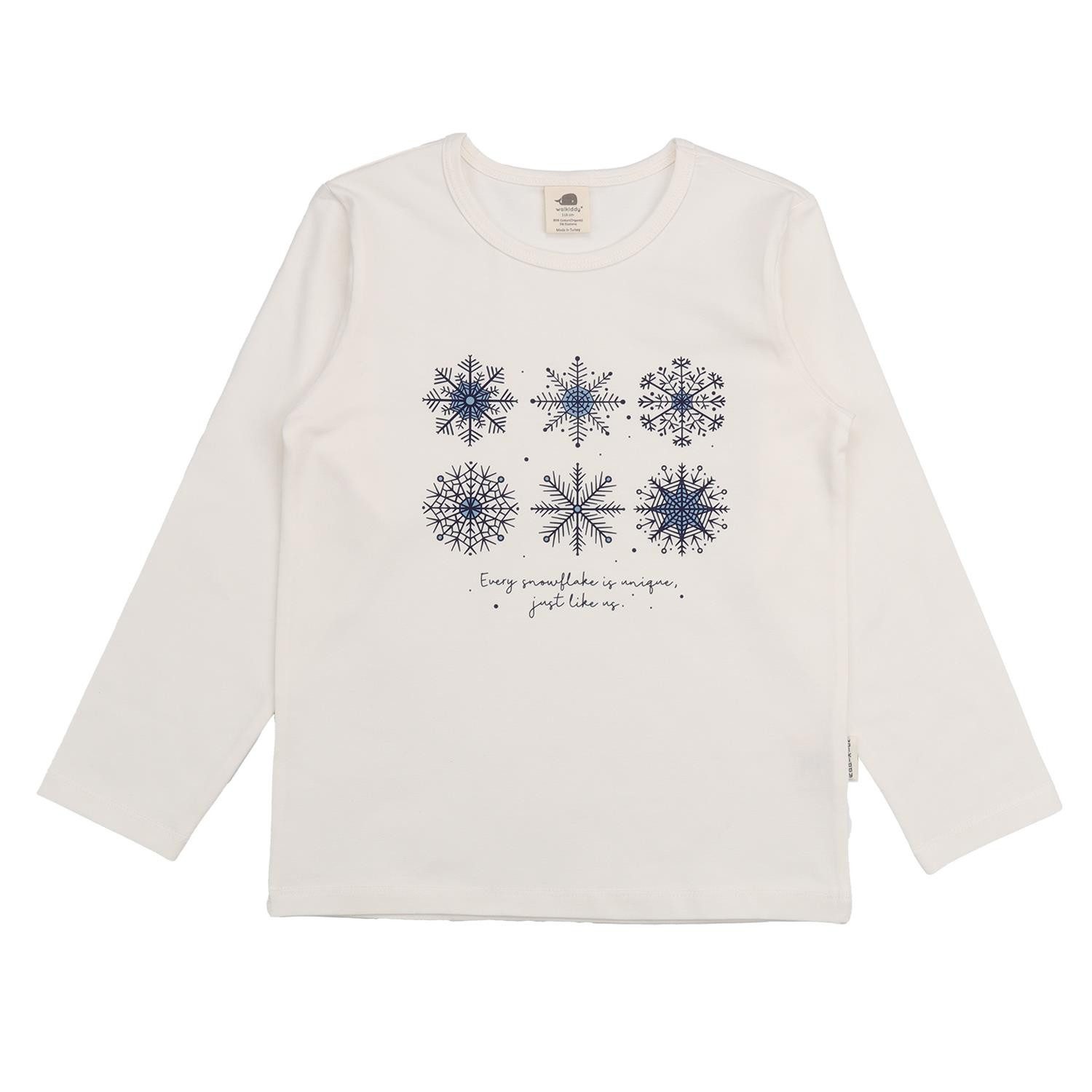 Langarmshirt Walkiddy mit Prinzessinmoiv aus Bio Baumwolle