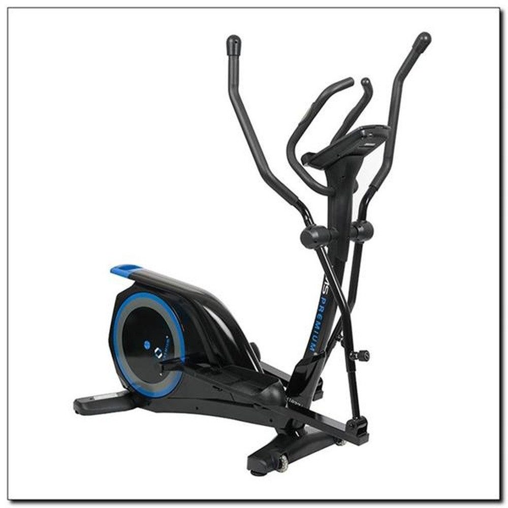HMS Crosstrainer Heimtrainer Fitnessgerät Crosstrainer (Spar-Set, 19 Trainingsprogramme), Rutschfeste Pedale, verstellbare Handläufe und Sattel