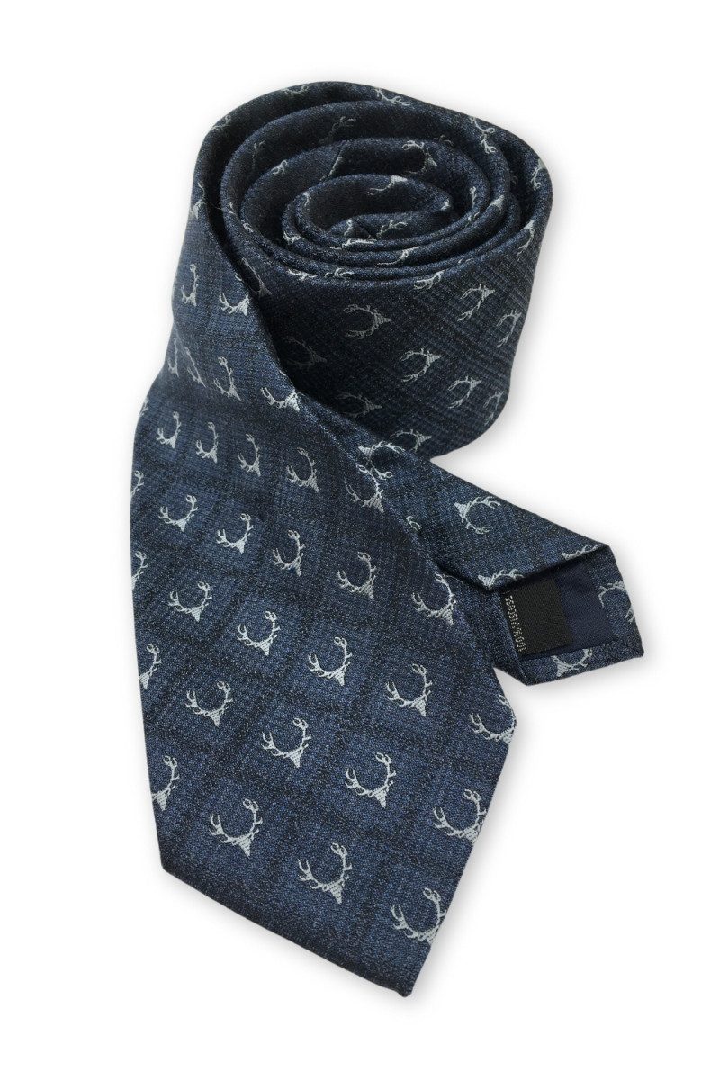 Luise Steiner Weste, Hemd & Krawatte/Fliege Trachtenkrawatte - GEWEIH - marine, old sage