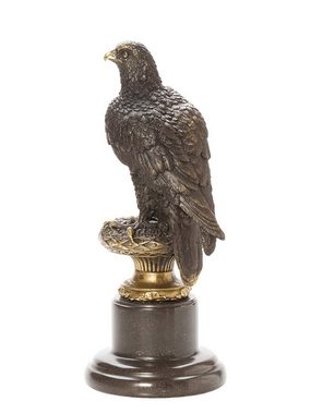 Aubaho Skulptur Bronze Adler Skulptur Figur Bronzeskulptur nach Archibald Thorburn 186