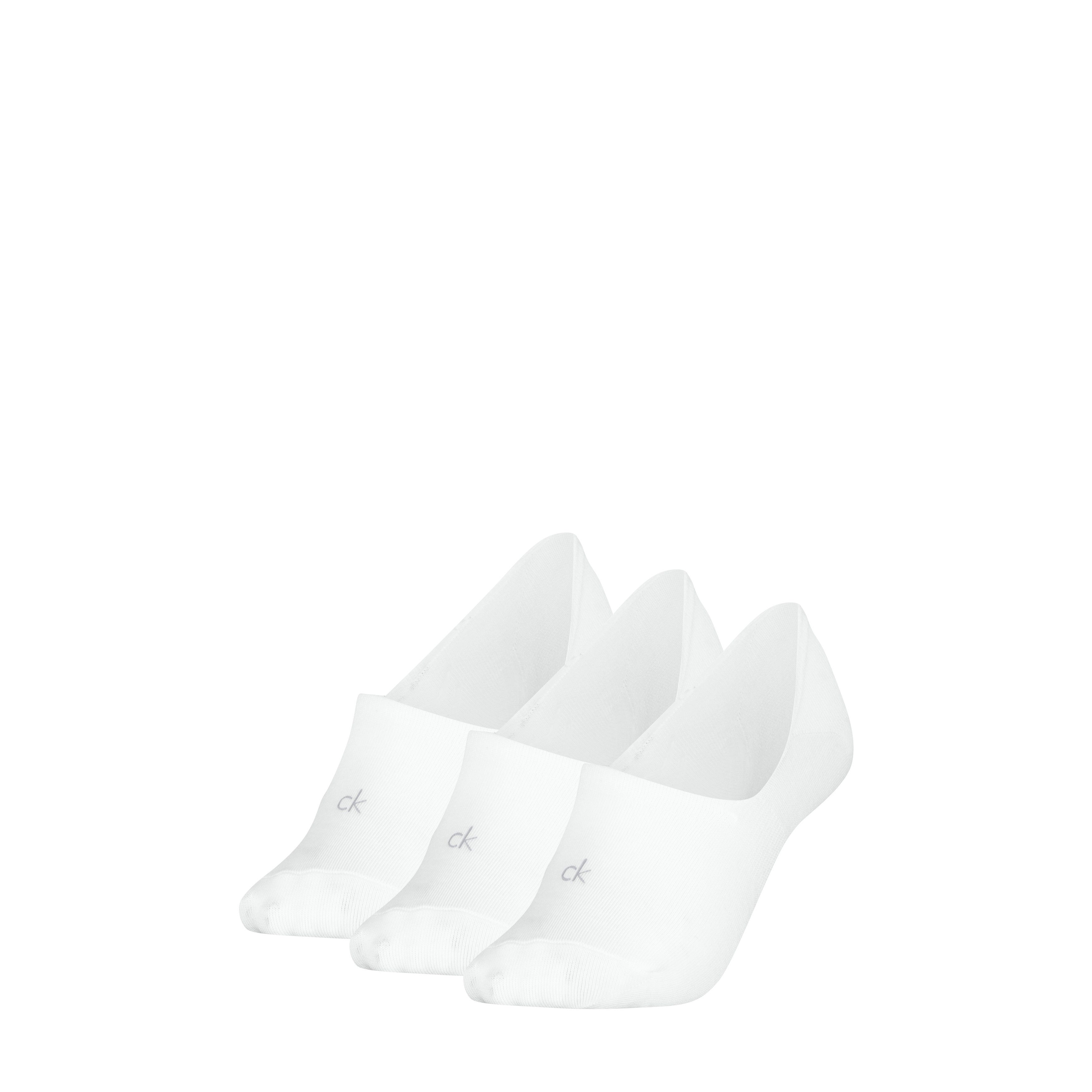 Calvin Klein Füßlinge CK WOMEN FOOTIE MC (3 Paar) Antirutsch Noppen im Fersenbereich, Cotton-Mix, elastisch
