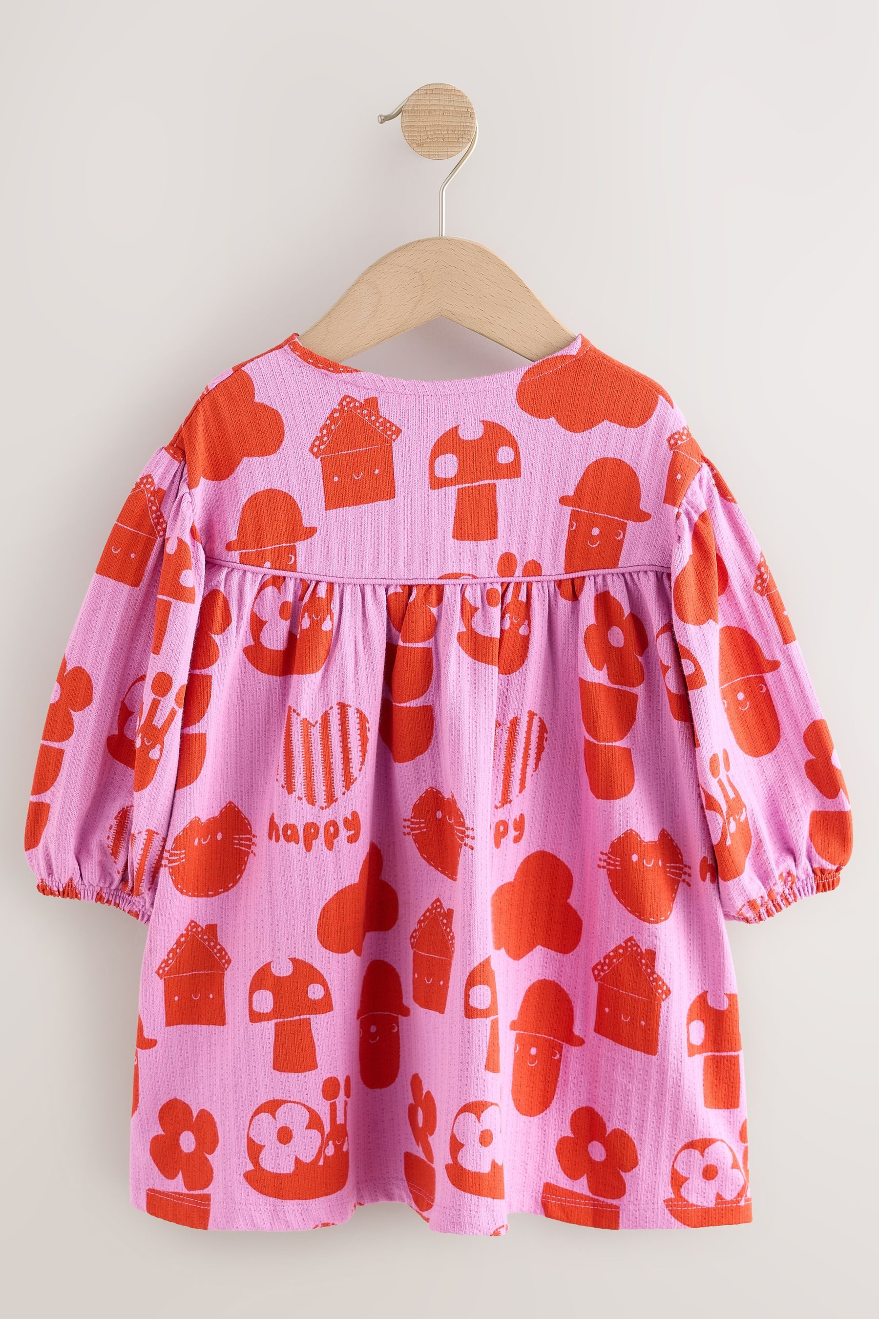 Next Jerseykleid Kleid mit langen Puffärmeln (1-tlg)