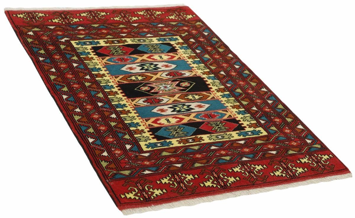 86x131 Orientteppich Turkaman 6 Perserteppich, rechteckig, / Nain Handgeknüpfter Orientteppich mm Trading, Höhe: