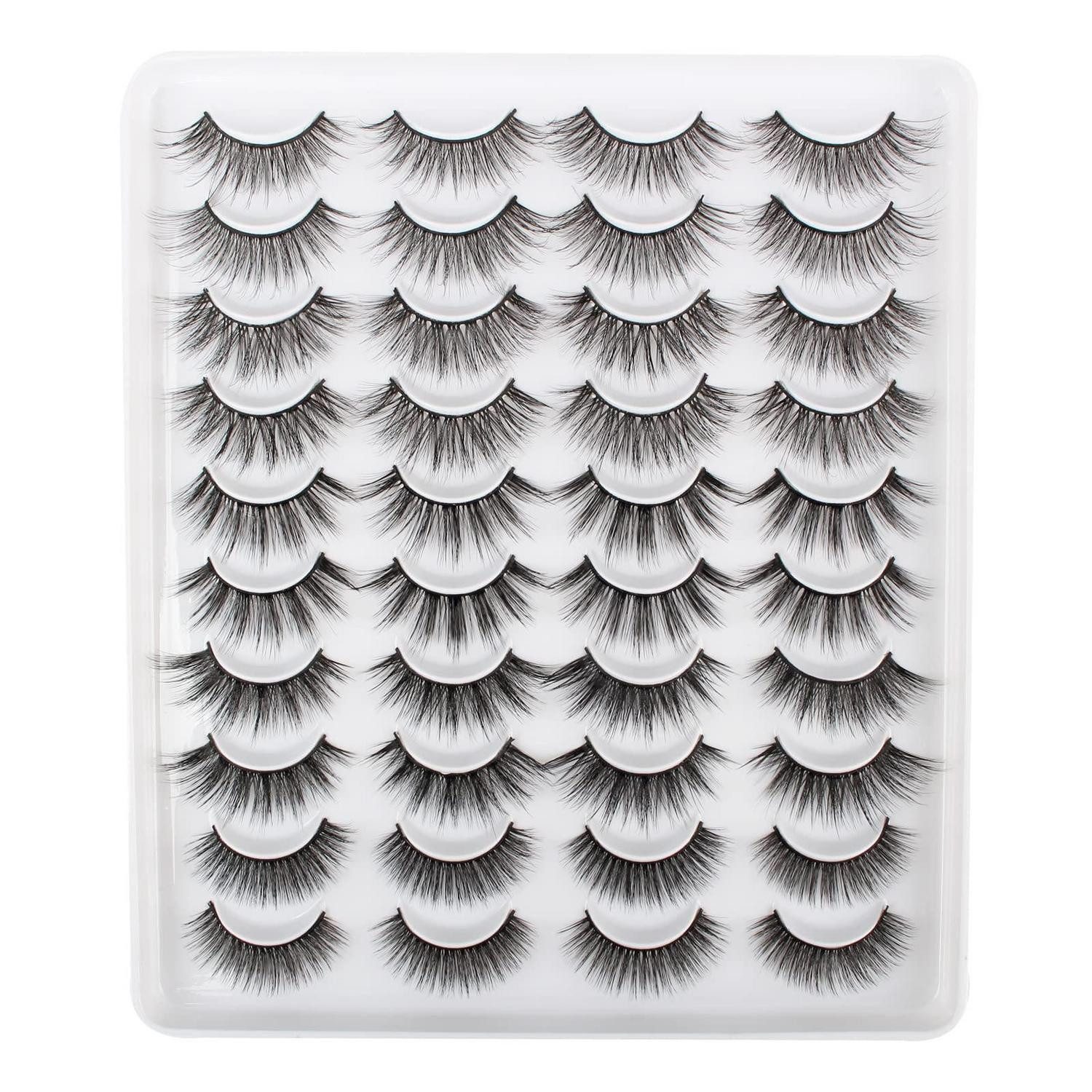 LuxusKollektion Bandwimpern Falsche Wimpern 5er Set gemischt