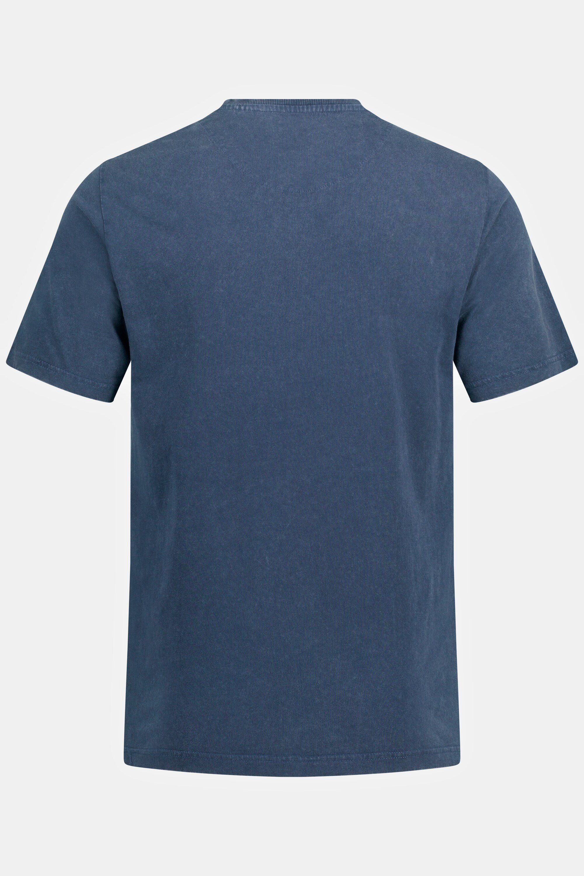 Halbarm Denim T-Shirt T-Shirt Rundhals Print JP1880