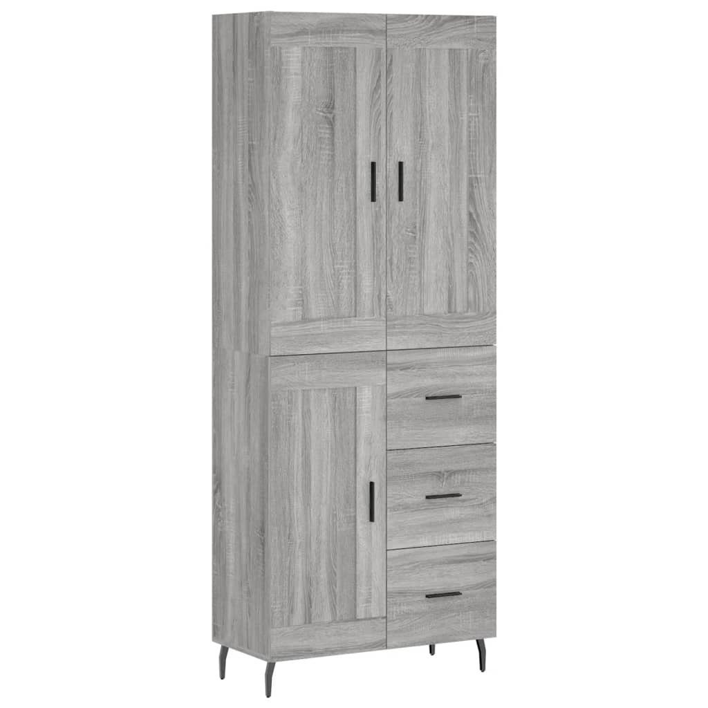 vidaXL Highboard Highboard Grau Sonoma 69,5x34x180 günstig online kaufen