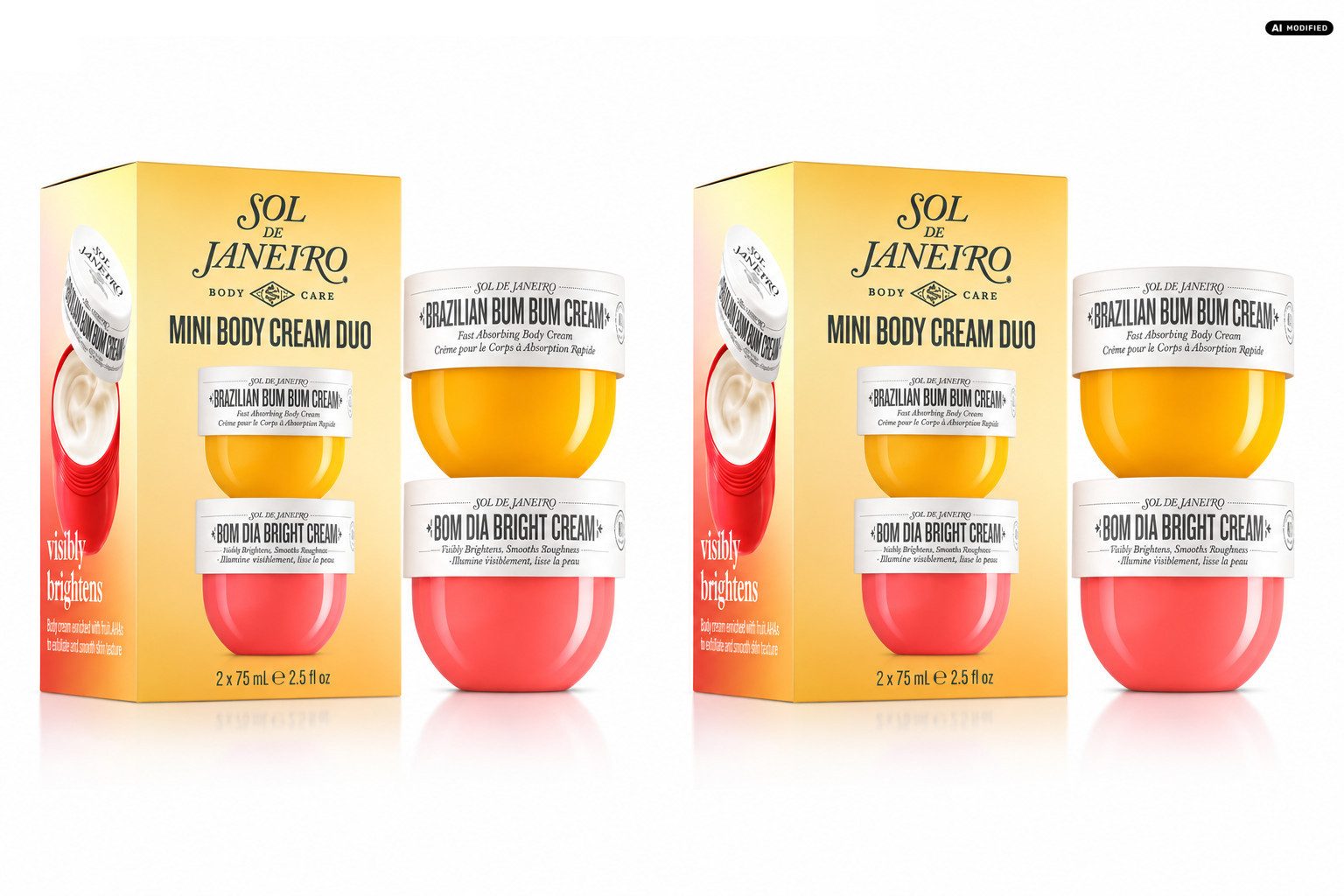 Sol de Janeiro Pflege-Geschenkset Sol de Janeiro Mini Body Cream Duo 2er Set, 2-tlg., Feuchtigkeitsspendende Körpercreme im praktischen Duo