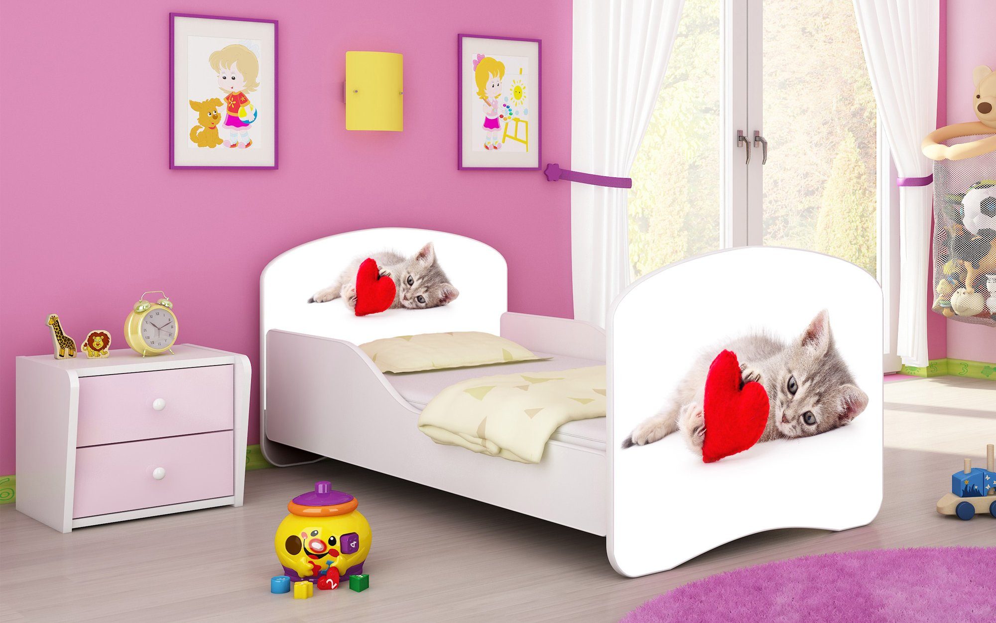 Baidani Kinderbett Milena, viele verschiedene Motive günstig online kaufen