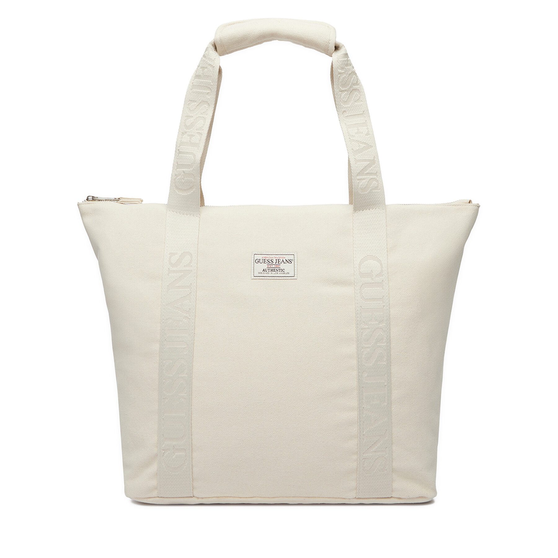 GUESS JEANS Umhängetasche Guess Jeans Damen Tasche Cremig