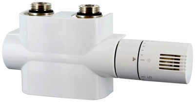 Ximax Heizkörperthermostat, (Komplett-Set) Mittenanschlussgarnitur, Multiblock-Set, universal, weiß