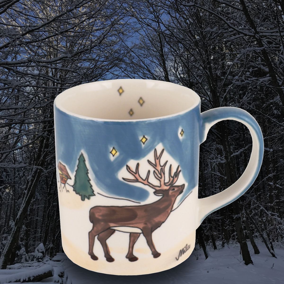 Mila Becher Mila Keramik-Becher Rotwild, ca. 250 ml, Keramik