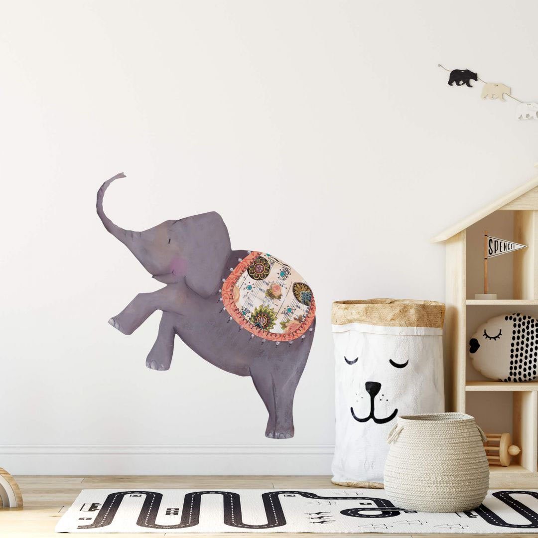 Wall-Art Wandtattoo Artistischer Elefant Orientalisch (1 St)