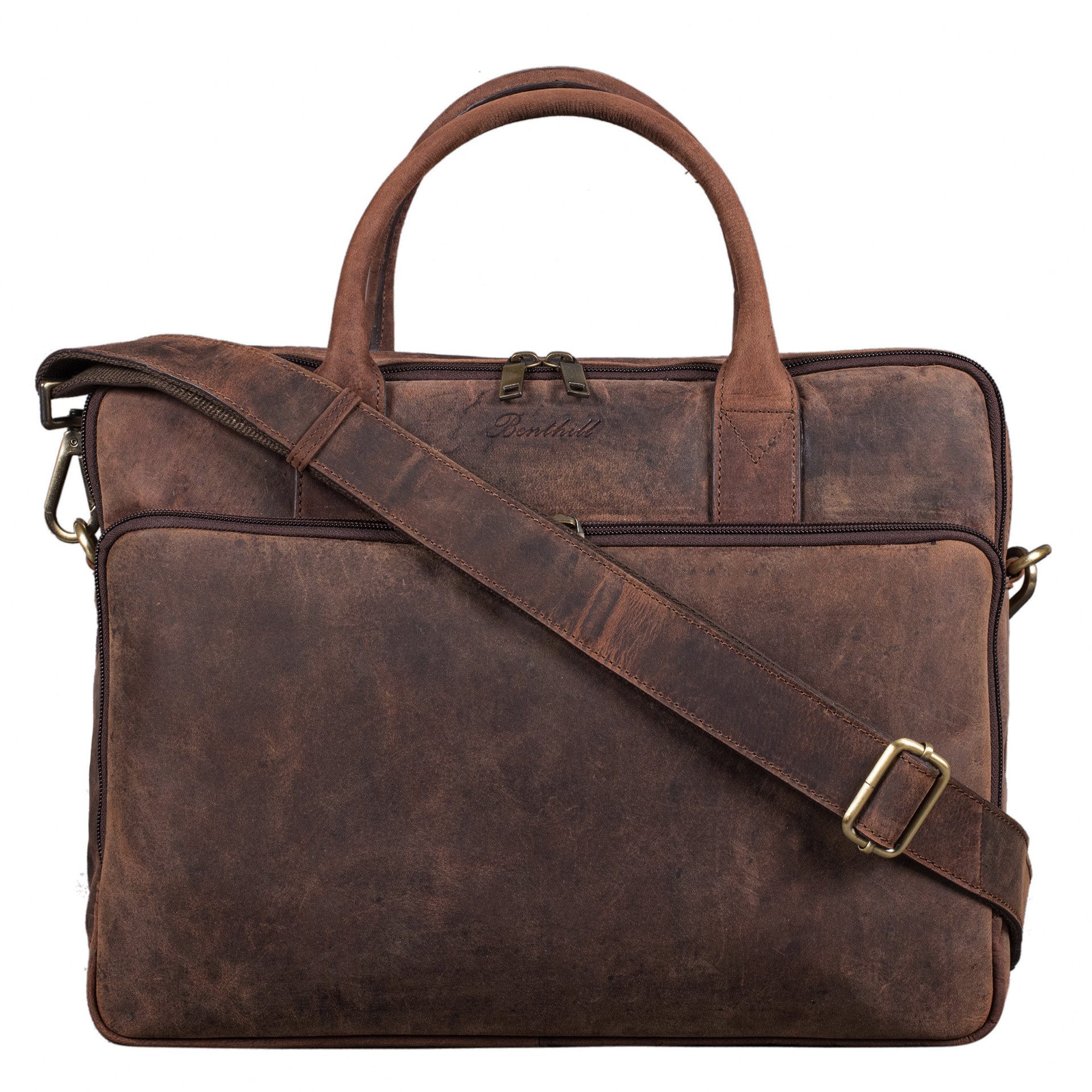 Benthill Aktentasche Echt Leder Laptoptasche Umhängetasche günstig online kaufen