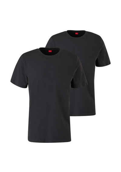 s.Oliver T-Shirt »Herren T-Shirt, 2er Pack - Basic, Rundhals,«