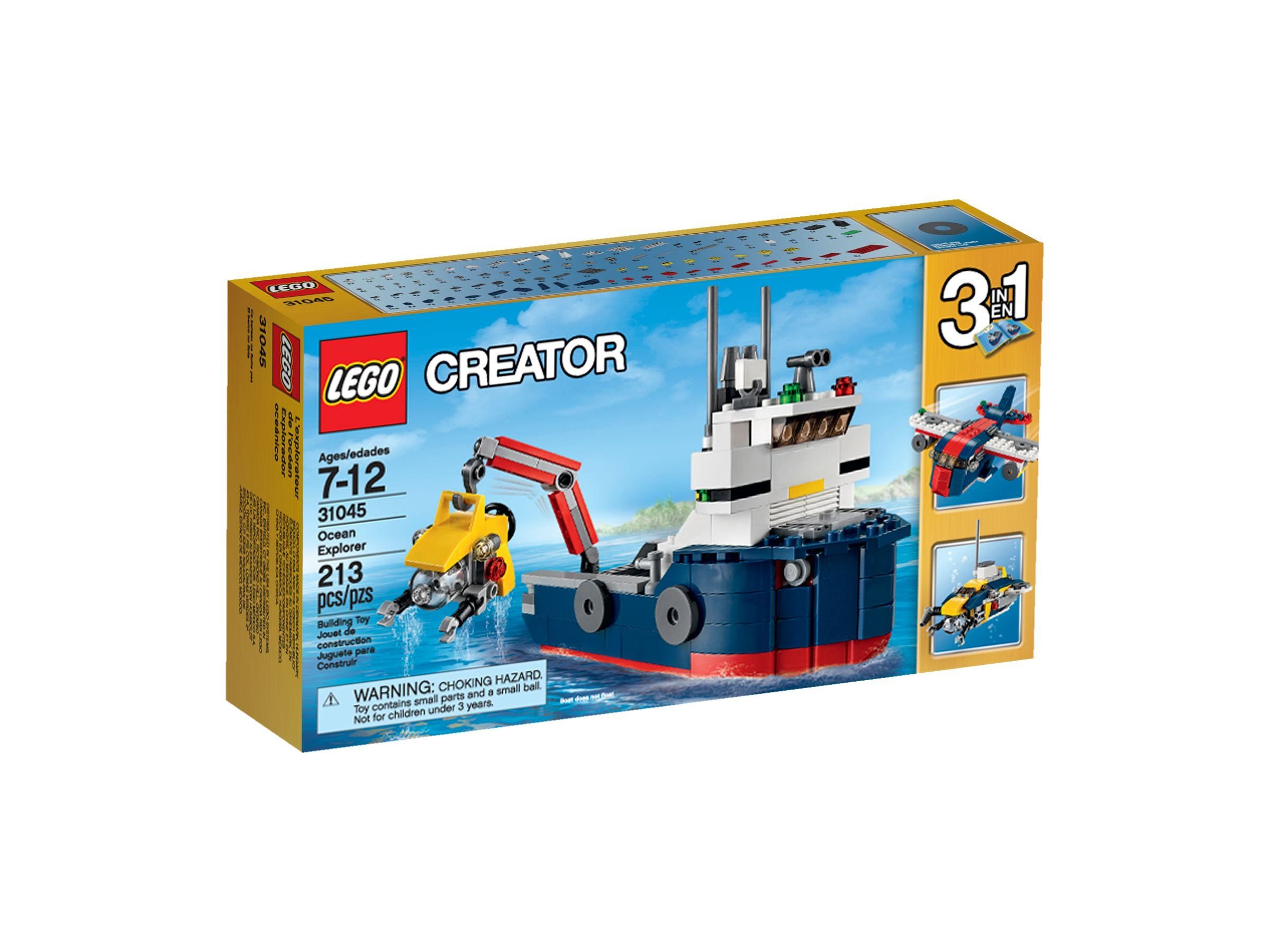LEGO® Creator Erforscher der Meere - 31045 NEU! Teile 213x Spielbausteine