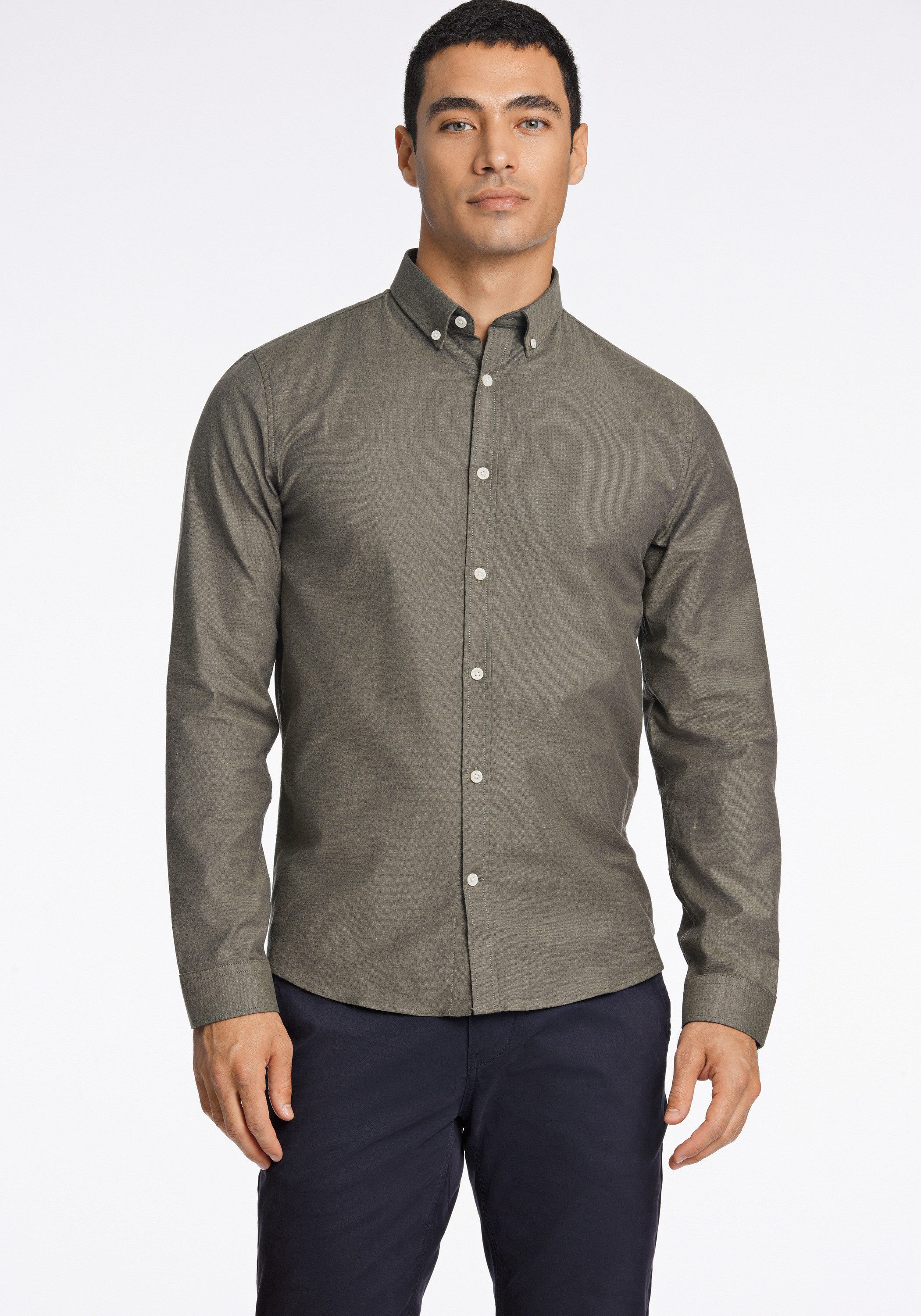 Businesshemd Oxford-Hemd (Langarm) Relaxed Fit