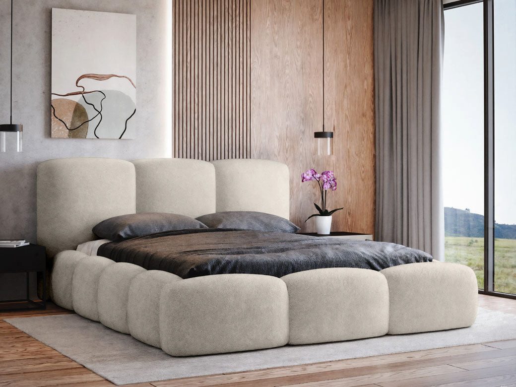 Luxusbetten24 Polsterbett Designer Polsterbett Alena Bouclé, günstig online kaufen