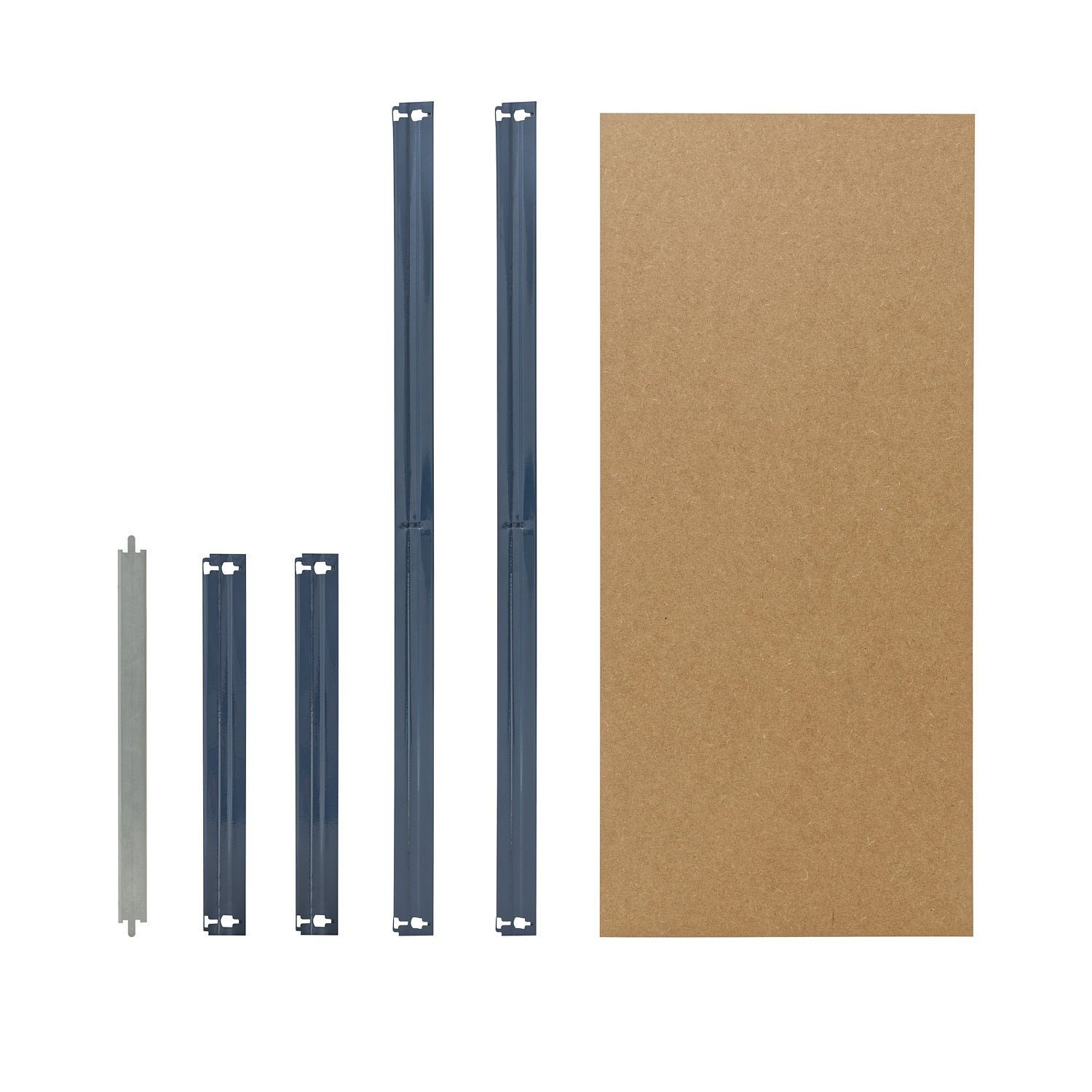 Schwerlastregale 80x23 Schwerlastregal Fachboden-Set Steckregale in für zusätzliche cm HDF-Fachboden, Fachböden shelfplaza blau, Komplettes für HOME,