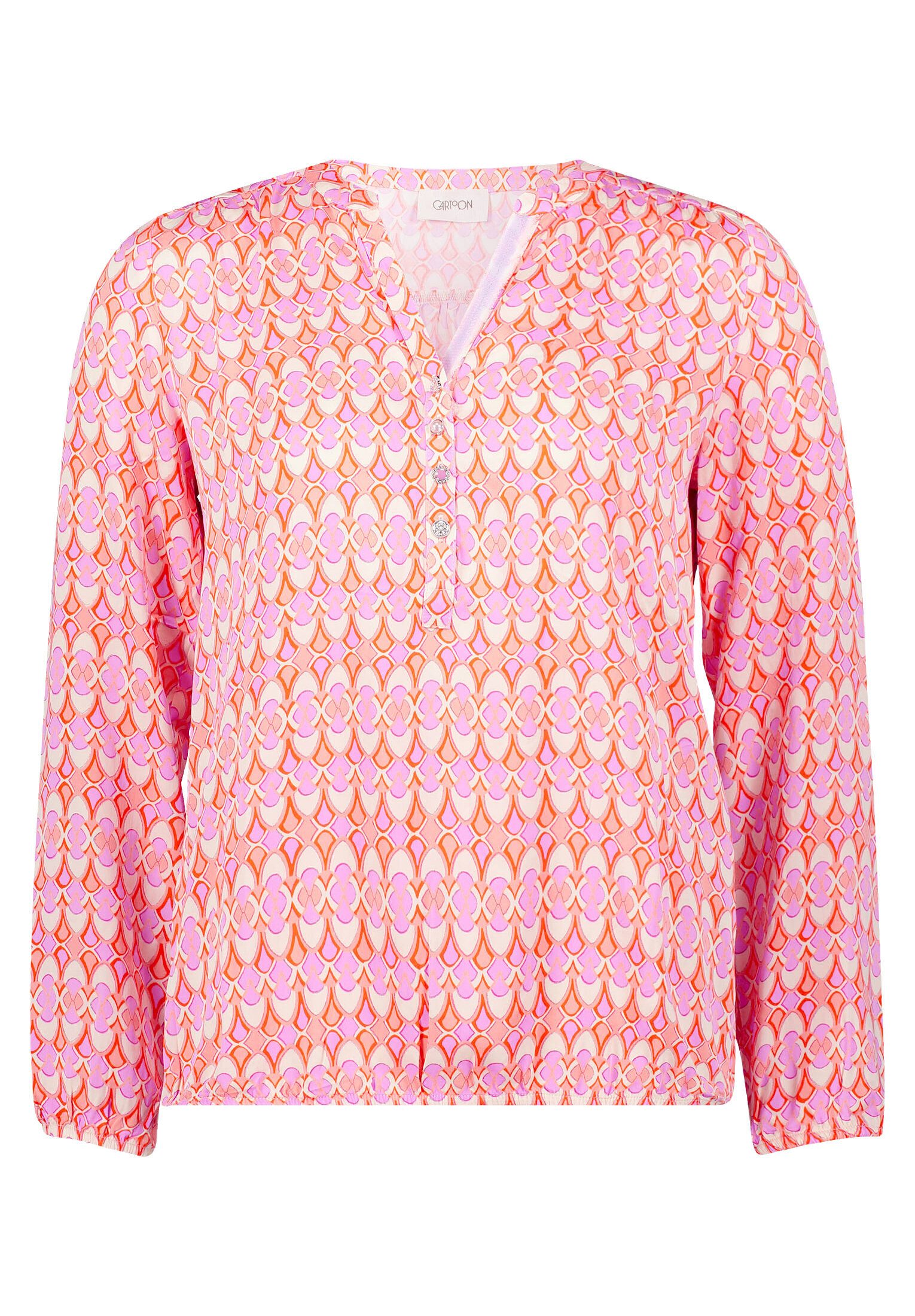 Cartoon Schlupfbluse Damen mit Muster