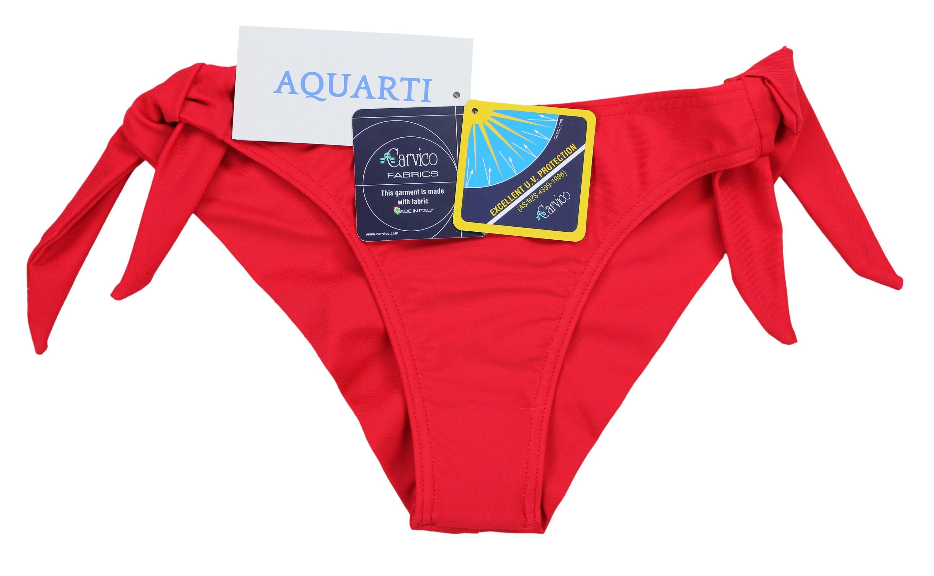 Aquarti Bikini-Hose Aquarti Damen Tanga Bikinihose Seitlich Gebunden Brazilian – Bild 4 von 5