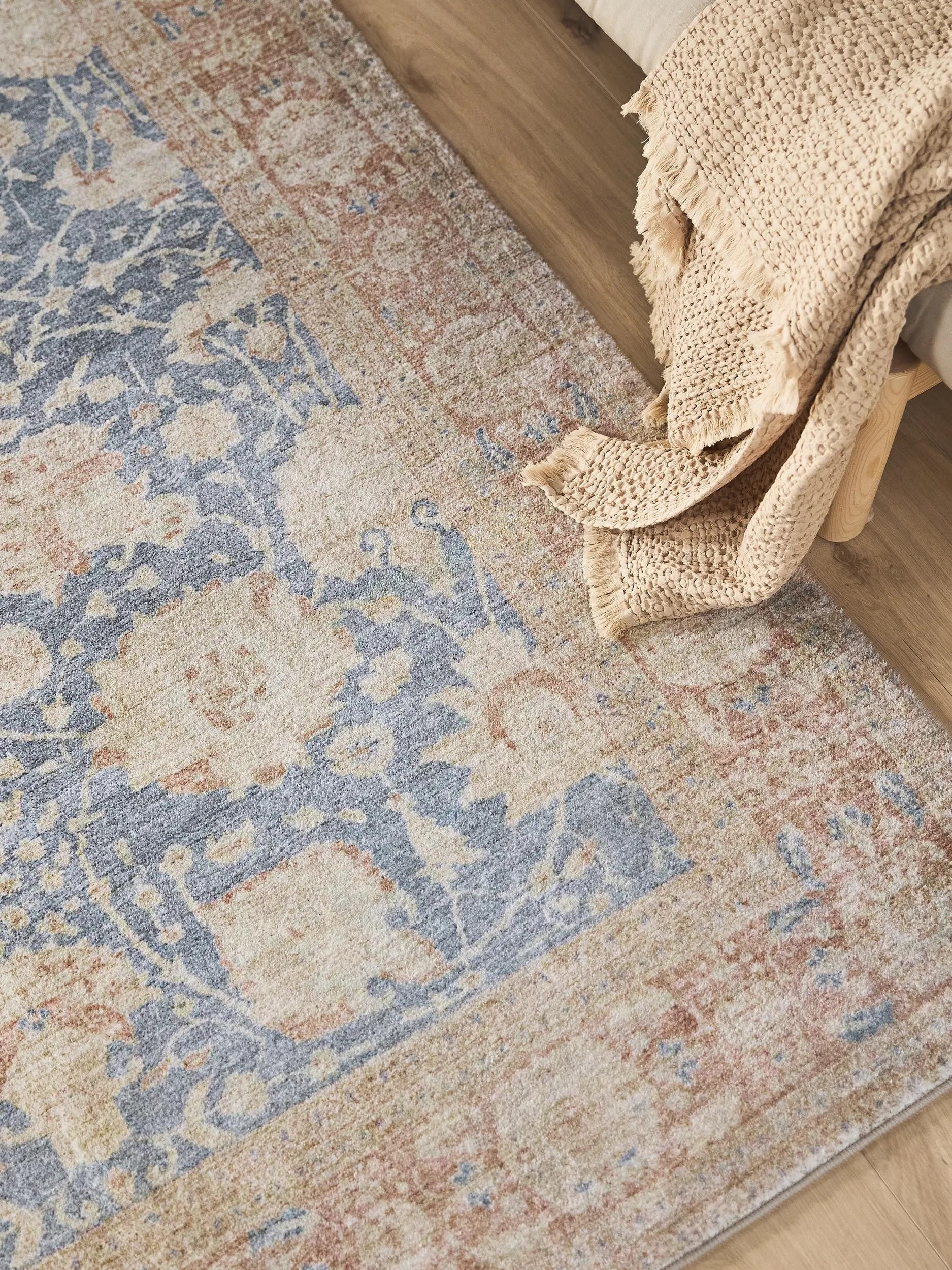 benuta Teppich Mara, rechteckig, Höhe: 6 mm, Kunstfaser, Berber, Ethno-Style, Wohnzimmer