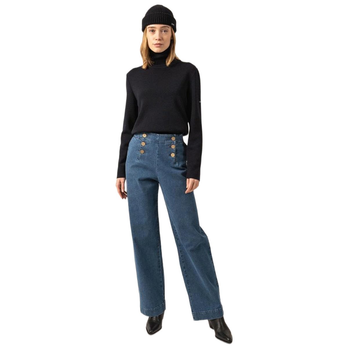 Saint James Wollpullover 2020 Damen Rollkragenpullover Houat aus Wolle