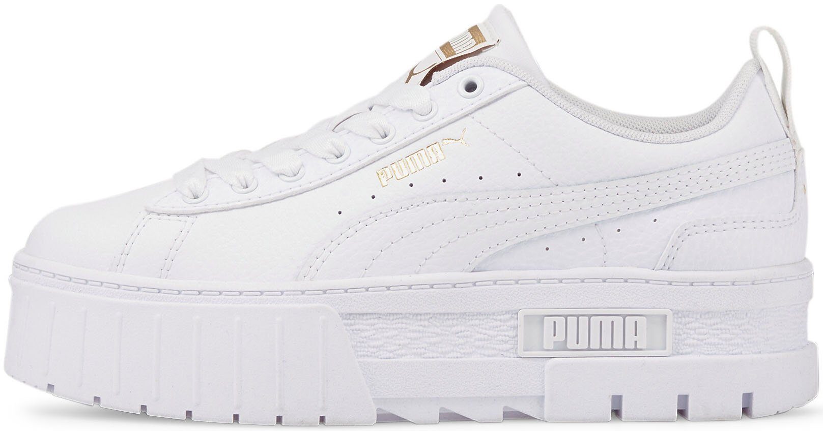 PUMA MAYZE LTH JR Sneaker mit strukturierter Plateau-Gummisohle, herausnehmbare Innensohle