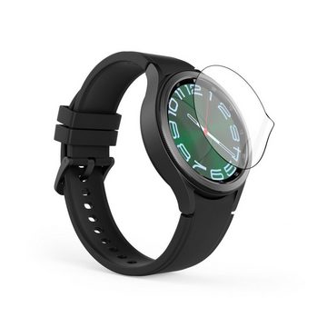 Hama Schutzglas für Samsung Galaxy Watch 6 Classic, 47 mm Durchmesser für Samsung Galaxy Watch 6 Classic, 47mm, Displayschutzglas, 1 Stück, Smartwatch, Uhr, unzerbrechlich, robust, langlebig