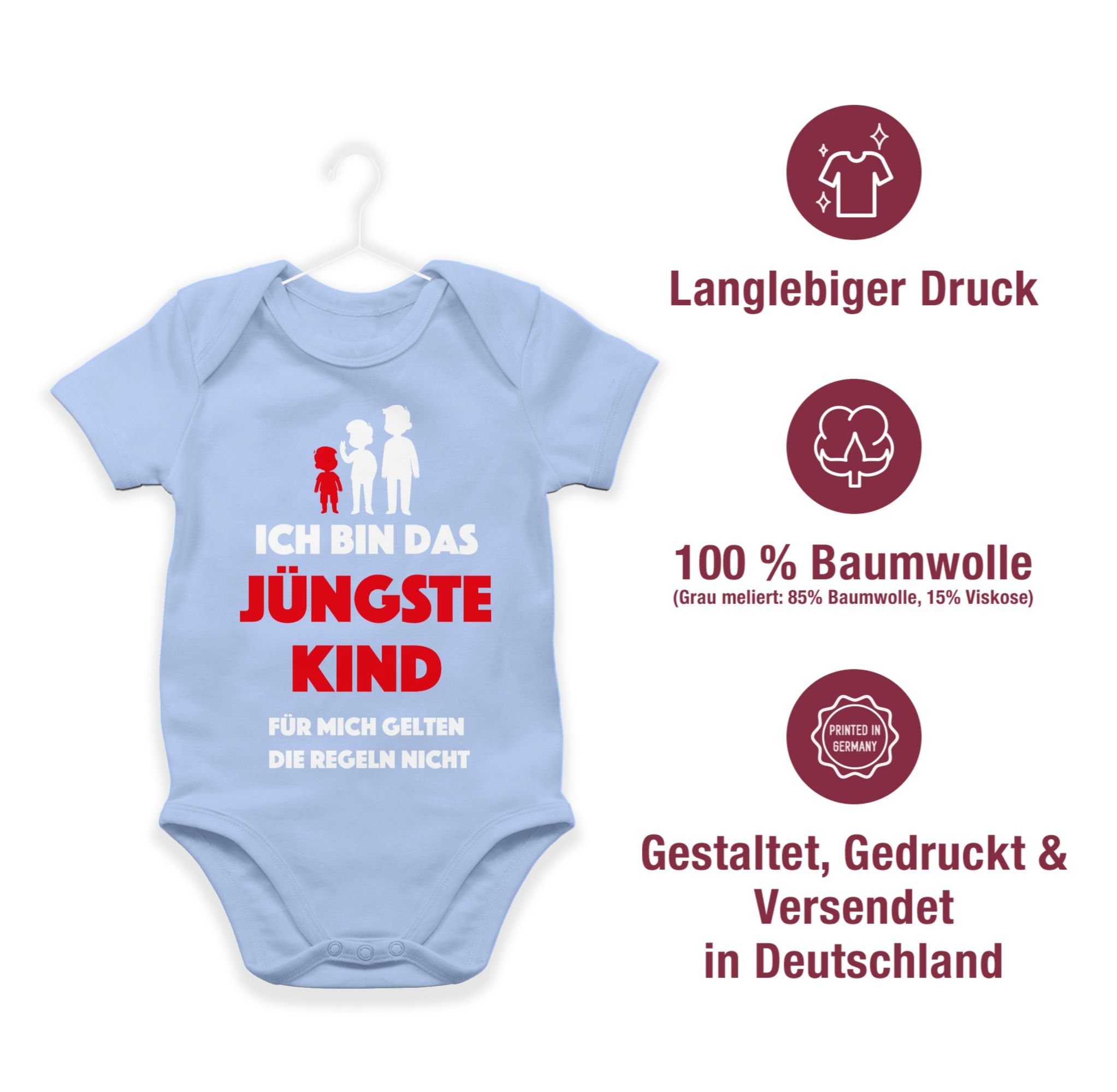 bin Regeln die 3 mich jüngste Babyblau gelten Kind. Ich das nicht Baby Shirtracer Shirtbody Sprüche Für