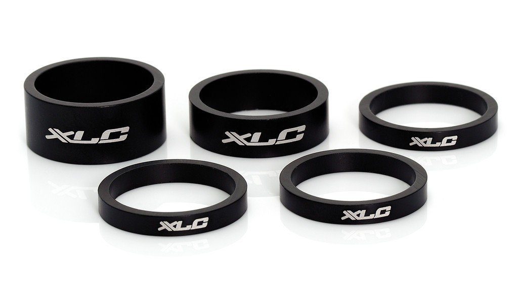 XLC Schaltwerk XLC A-Head Spacer-Set AS-A02 3 x 5, 1 x 10, 1 x 15, 1 1/8" matt/sz.