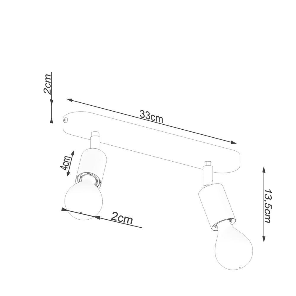 Deckenlicht Nein, keine E27 2-flammig, Schwarz in warmweiss, Leuchtmittel Deckenleuchte Franja Deckenlampe, Deckenleuchte, famlights enthalten: Deckenbeleuchtung, Angabe,