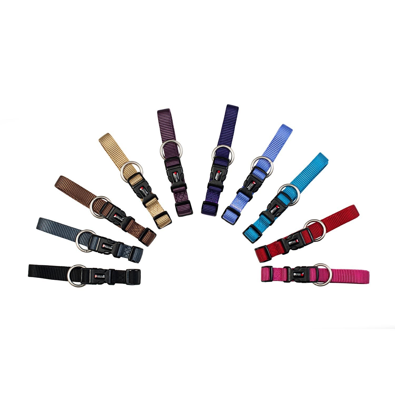 Wolters Hunde-Halsband Halsband Professional - Gr.XS 12-17cm x 10mm - brombeer