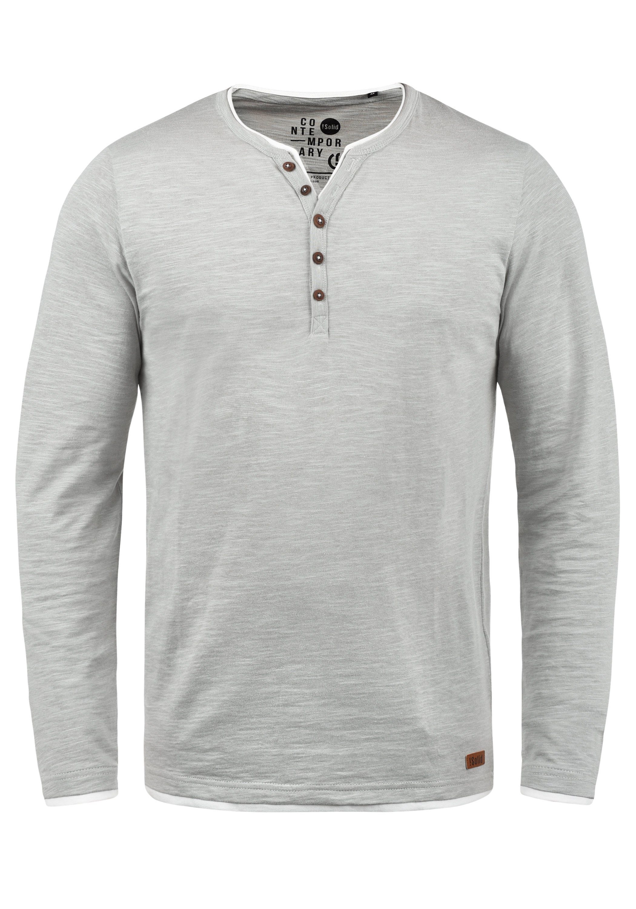 Langarmshirt Look !Solid Double-Layer Monument (2545) Longsleeve im SDBelagos