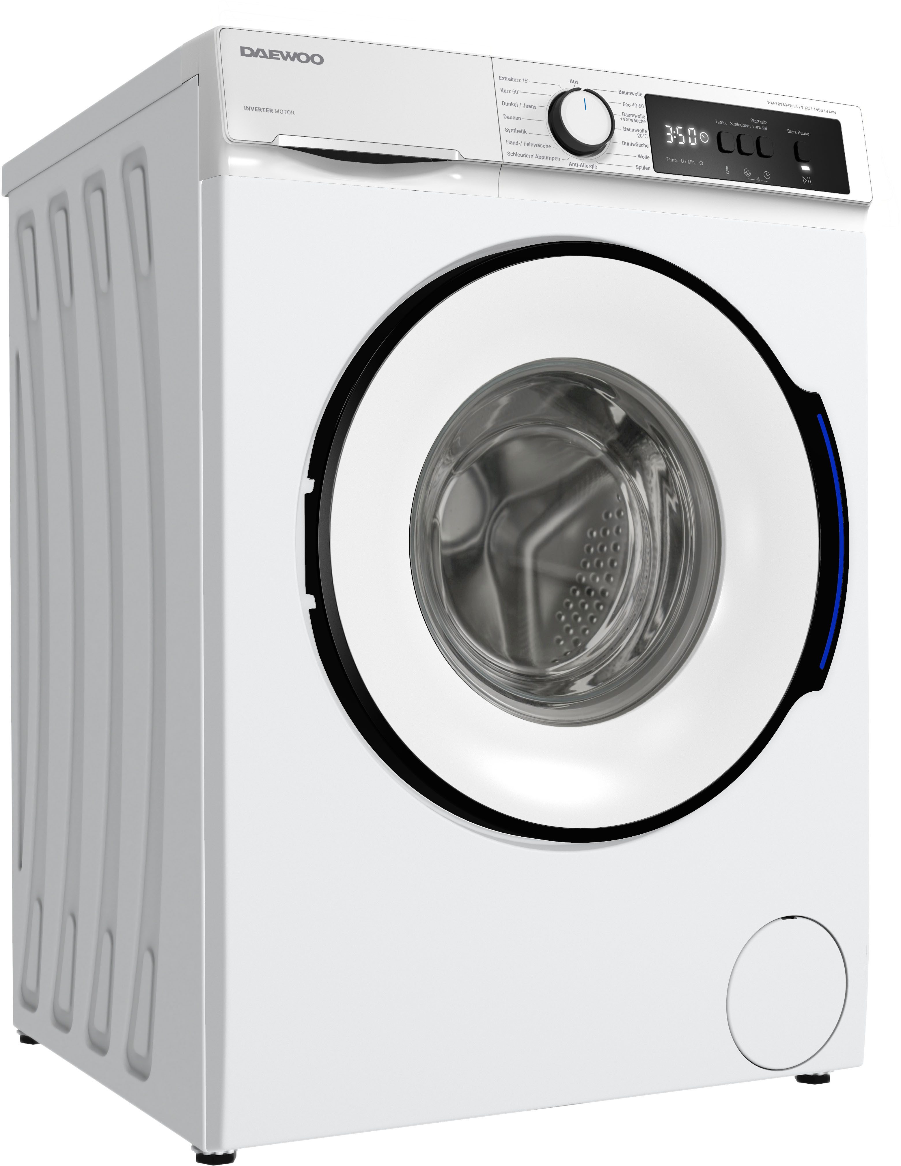 Daewoo Waschmaschine WM-FB9594W1A-DE, 9 kg, 1400 U/min