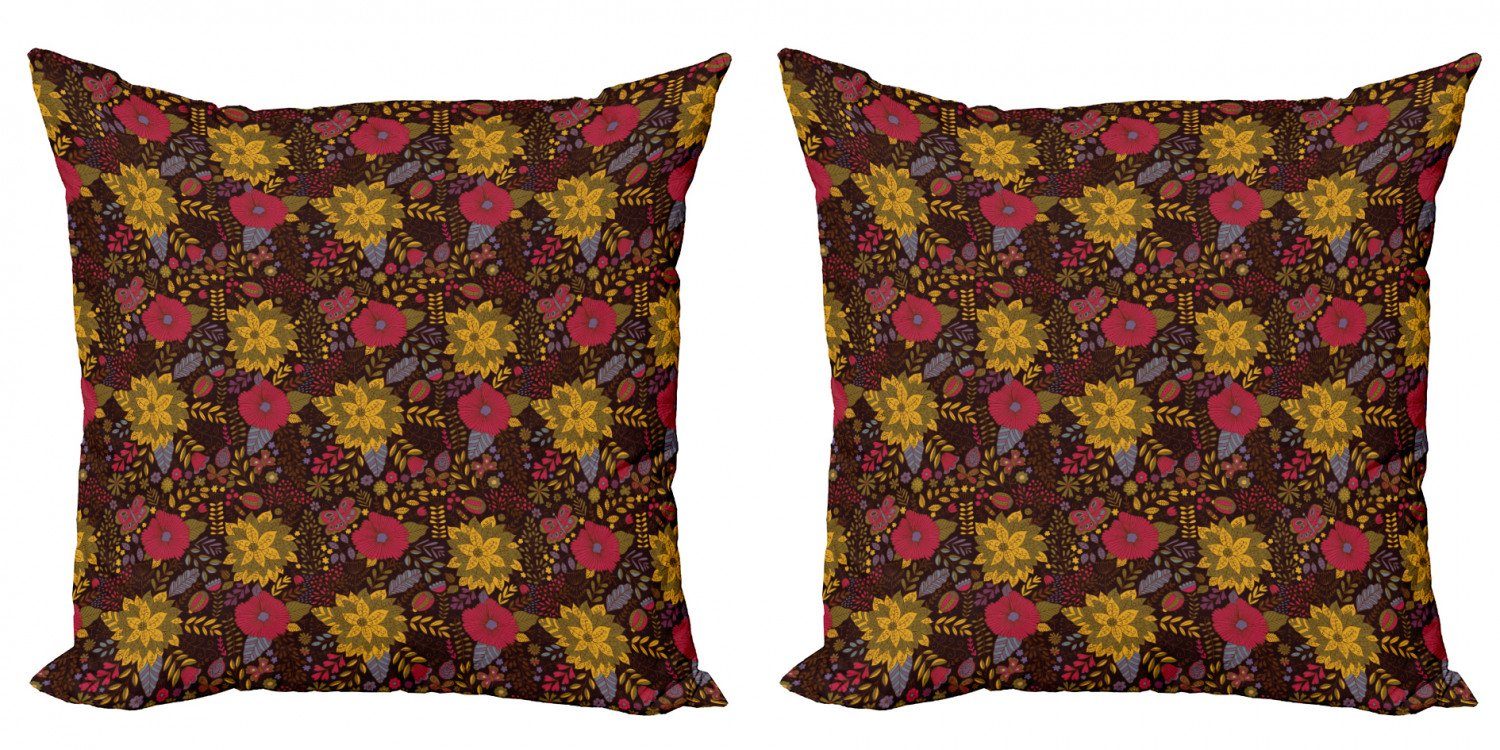 Kissenbezüge Modern Accent Doppelseitiger Digitaldruck, Abakuhaus (2 Stück), Garten-Kunst Botanische Muster