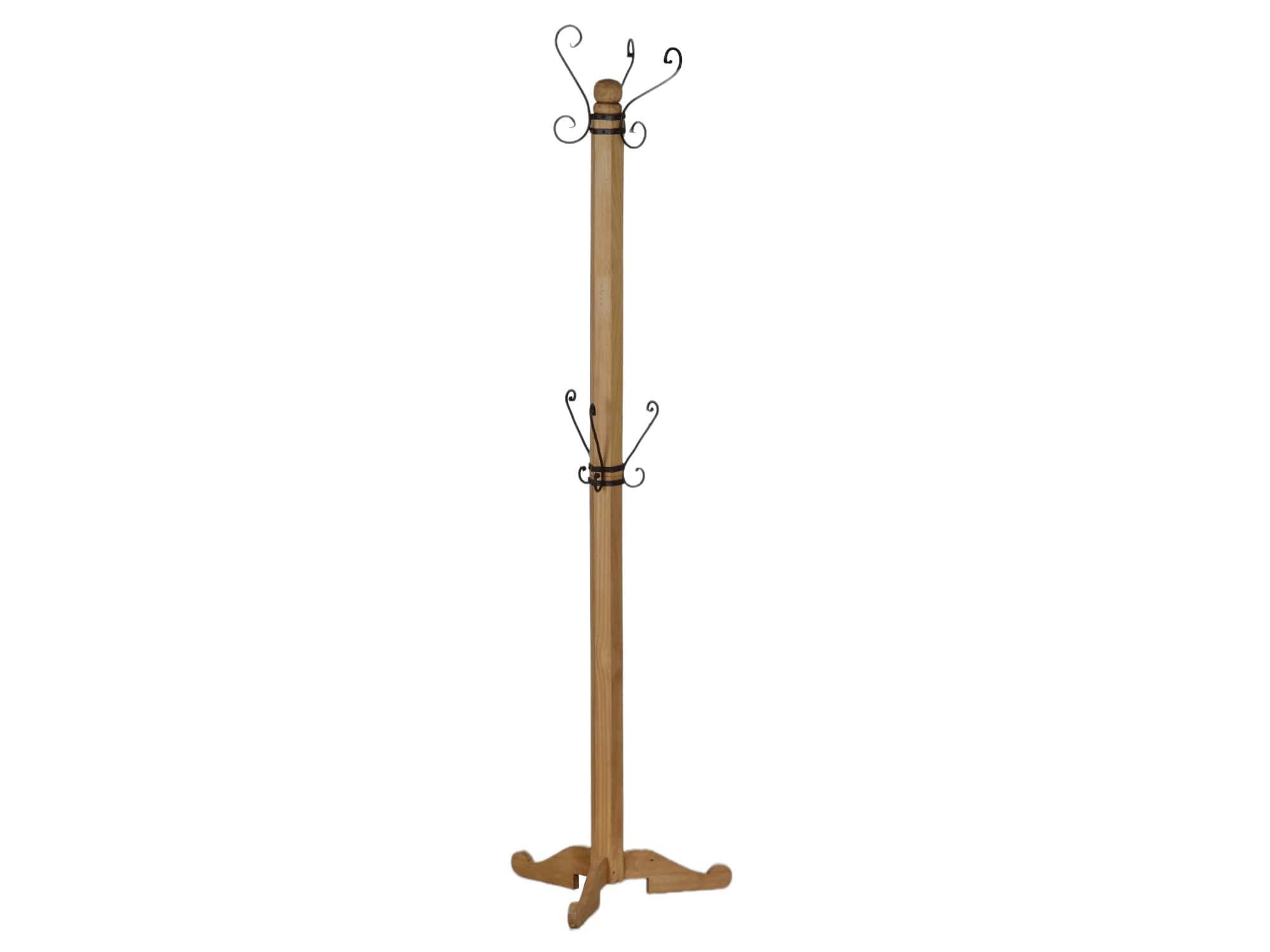 MiaMöbel Garderobenständer Mexico, aus massivem Pinienholz Honig