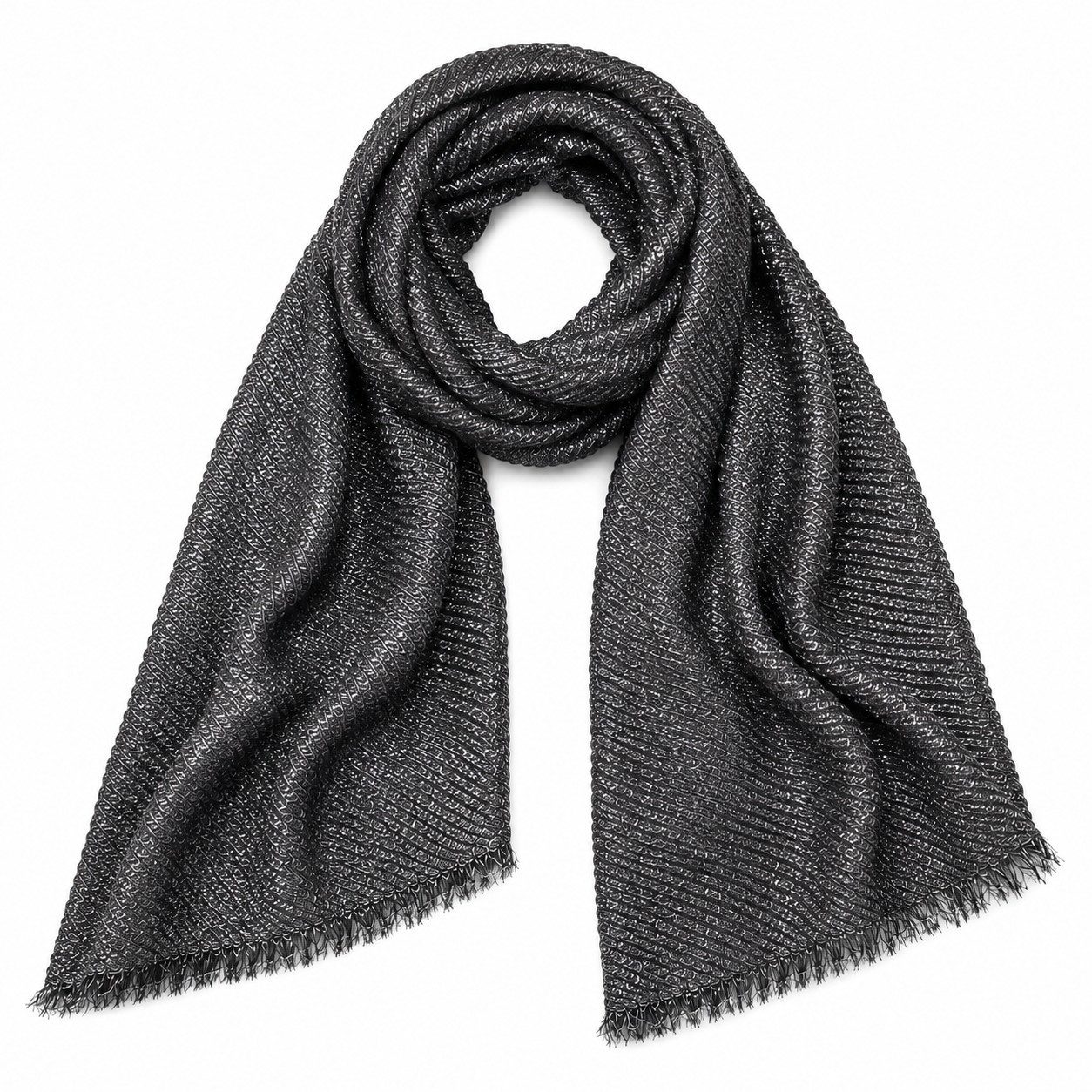 Cassandra Accessoires Schal Damen festliches Schultertuch, eleganter, festlicher Glitzerschal