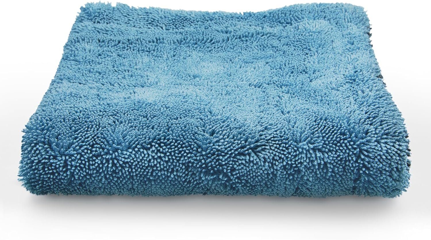 cosey langfaserige Premium Wasch- und Poliertücher für Auto und Haushalt Mikrofasertuch (hoch saugfähig, kratzfrei, langlebig, pflegeleicht, maschinenwaschbar, 2x Blau/Grau (1200 GSM)