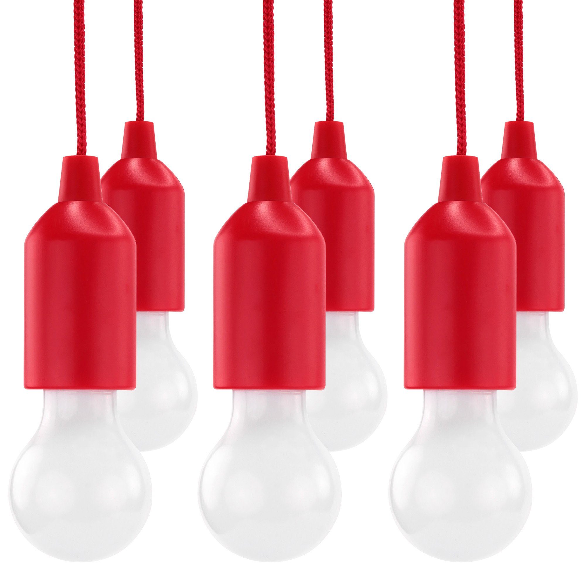 HyCell LED Gartenleuchte Pull-Light Set mit Zugschalter, Warmweiß LED, 22 Stunden Leuchtdauer, LED
