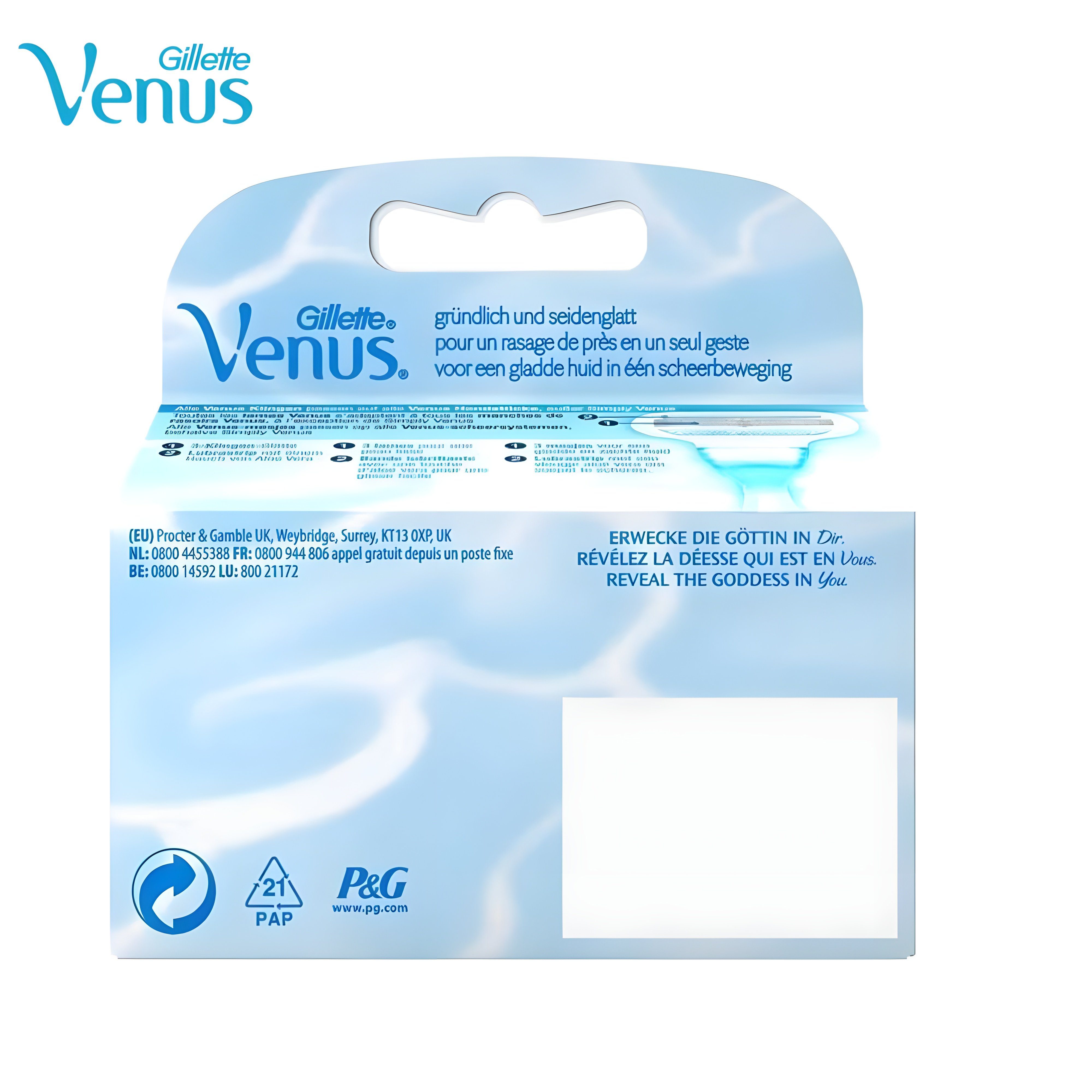 Gillette Venus Rasierklingen XL Pack Smooth 8 Klingen, Made in Germany, Passend auf alle Venus Rasierer