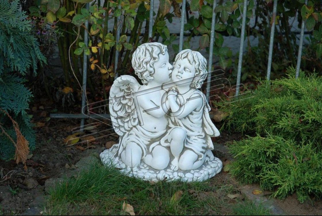 JVmoebel Skulptur Grabschmuck Gott Heilig Dekoration Figur Grab Engel Stein Skulptur