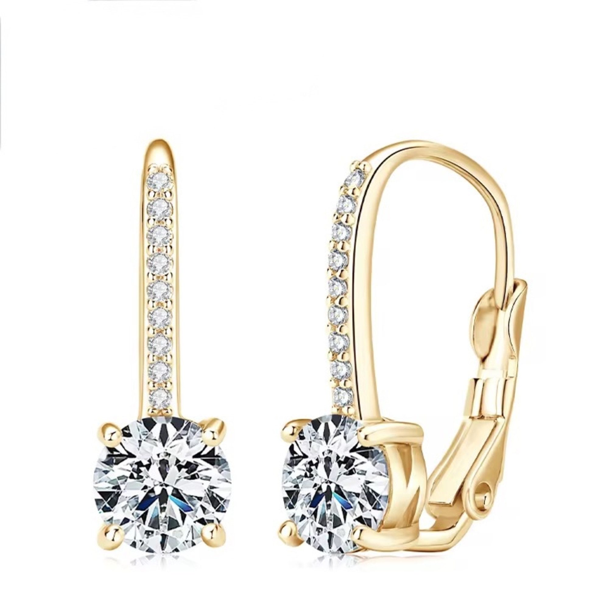 ROUGEMONT Paar Creolen Luxuriöse Damen Moissanit Creolen Ohrringe -925 sterling Silber 1,0ct, Echtschmuck mit Echtheitszertifikat