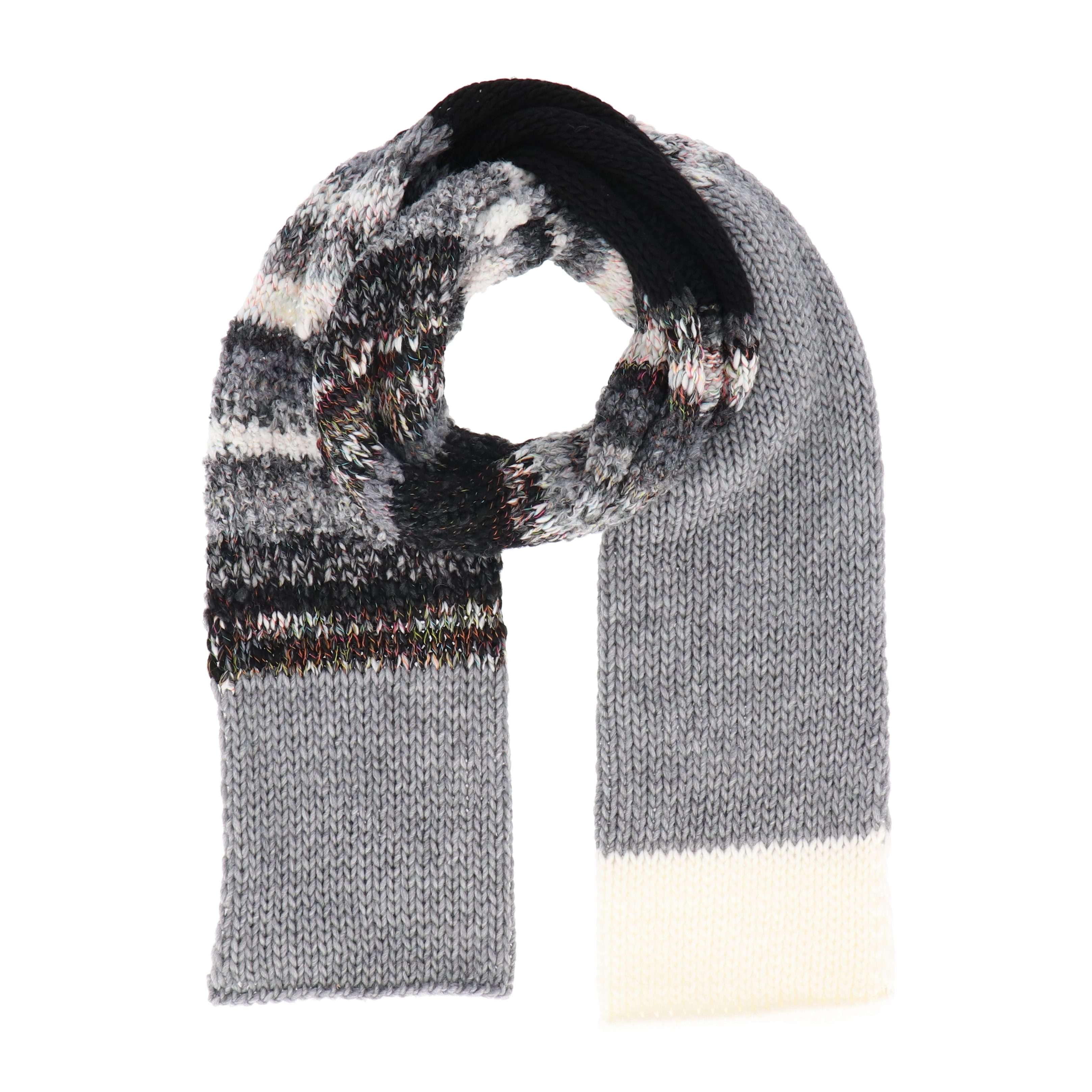 halsüberkopf Accessoires Strickschal Chenille mit Streifenpatch, Made in Ge günstig online kaufen