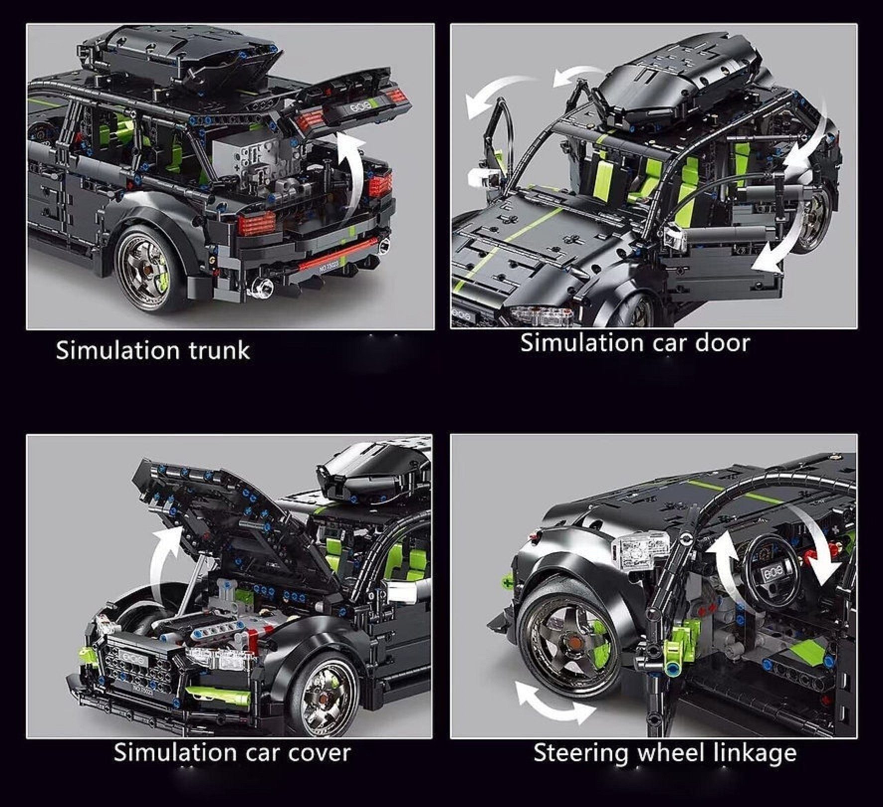 TaiGaoLe TaiGaoLe T5023 RS6 Sportscar - Sportwagen - Technik Modell Konstruktionsspielsteine, (2896 St)