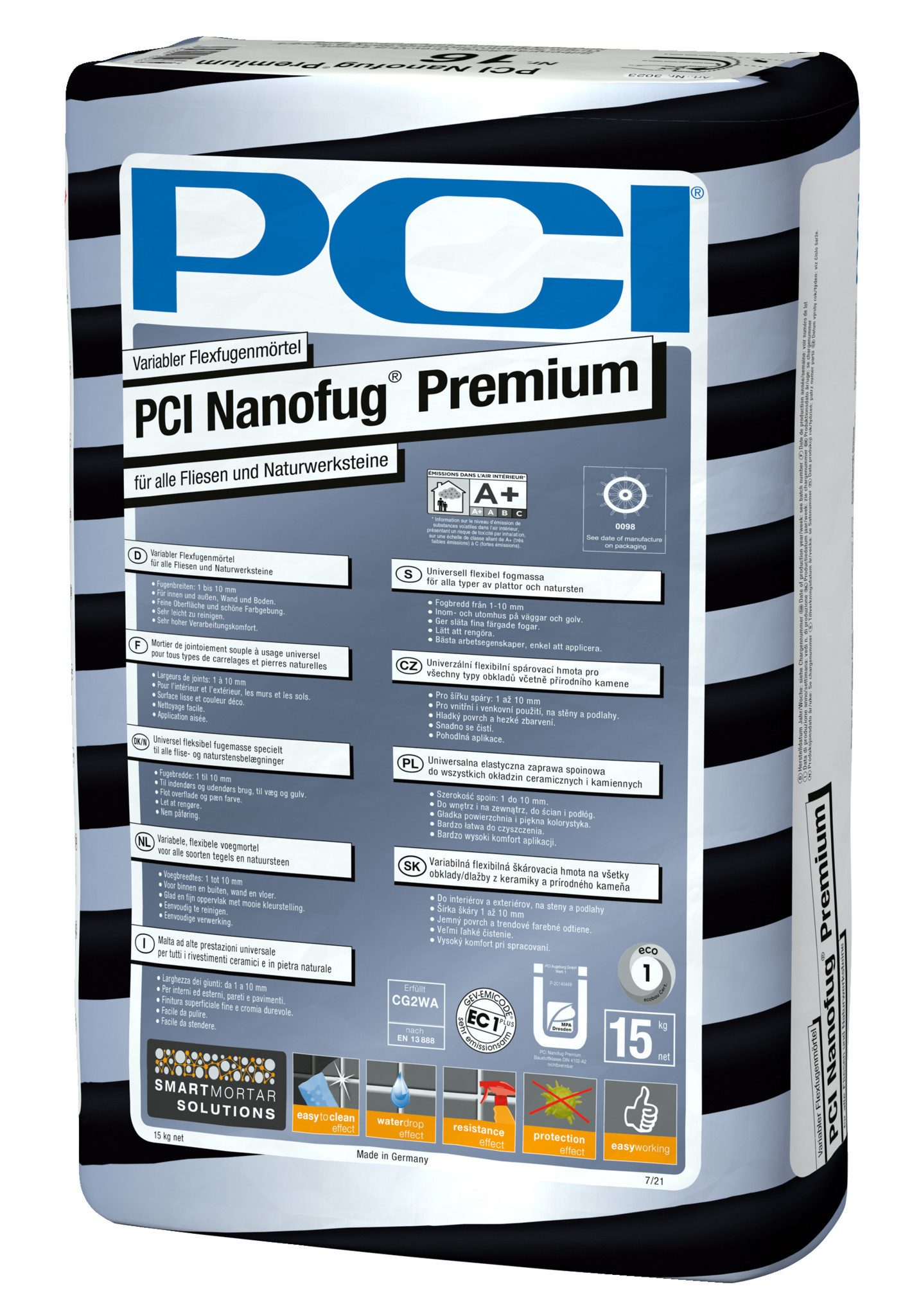 PCI Fugenmörtel PCI Nanofug® Premium Nr. 44 topas 5 kg, 5 kg