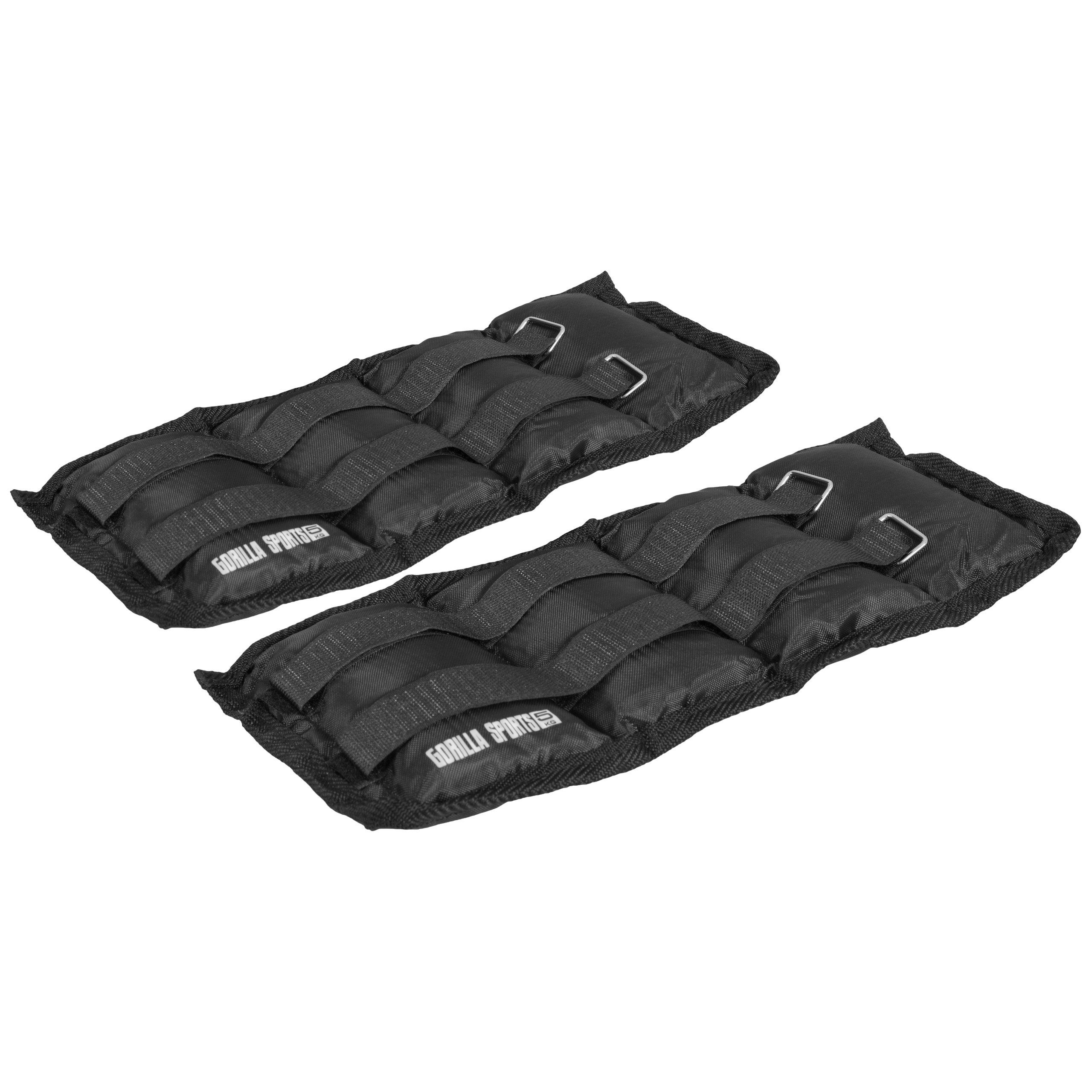 GORILLA SPORTS Zusatzgewichte Gewichtsmanschetten 2er Set Laufgewichte Fußgewichte Handgelenke, 10 kg