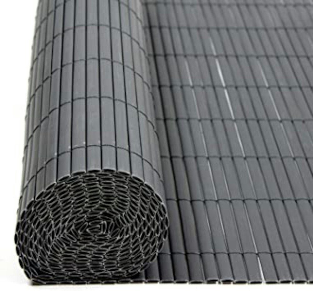 PROREGAL® Sichtschutzzaunmatten FI-CHI Premium PVC-Sichtschutzmatte, Zaun, Sichtschutz, (Gartensichtschutz für Garten und Balkon), Höhe: 1/1,5/2 m, Длина: 3 m, 1,3kg / m2, Grün/Grau/Braun