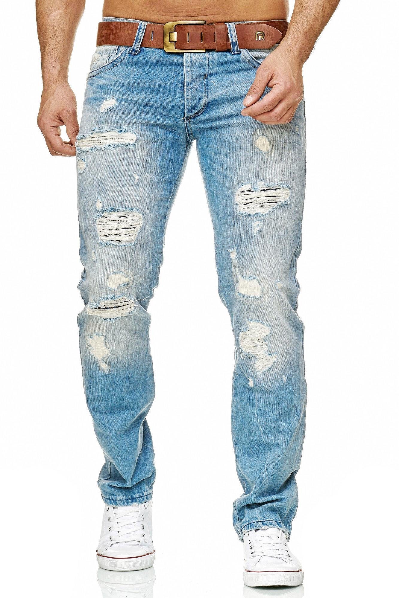 RedBridge Destroyed-Jeans Rebel Stil Regular Fit Premium Qualität günstig online kaufen