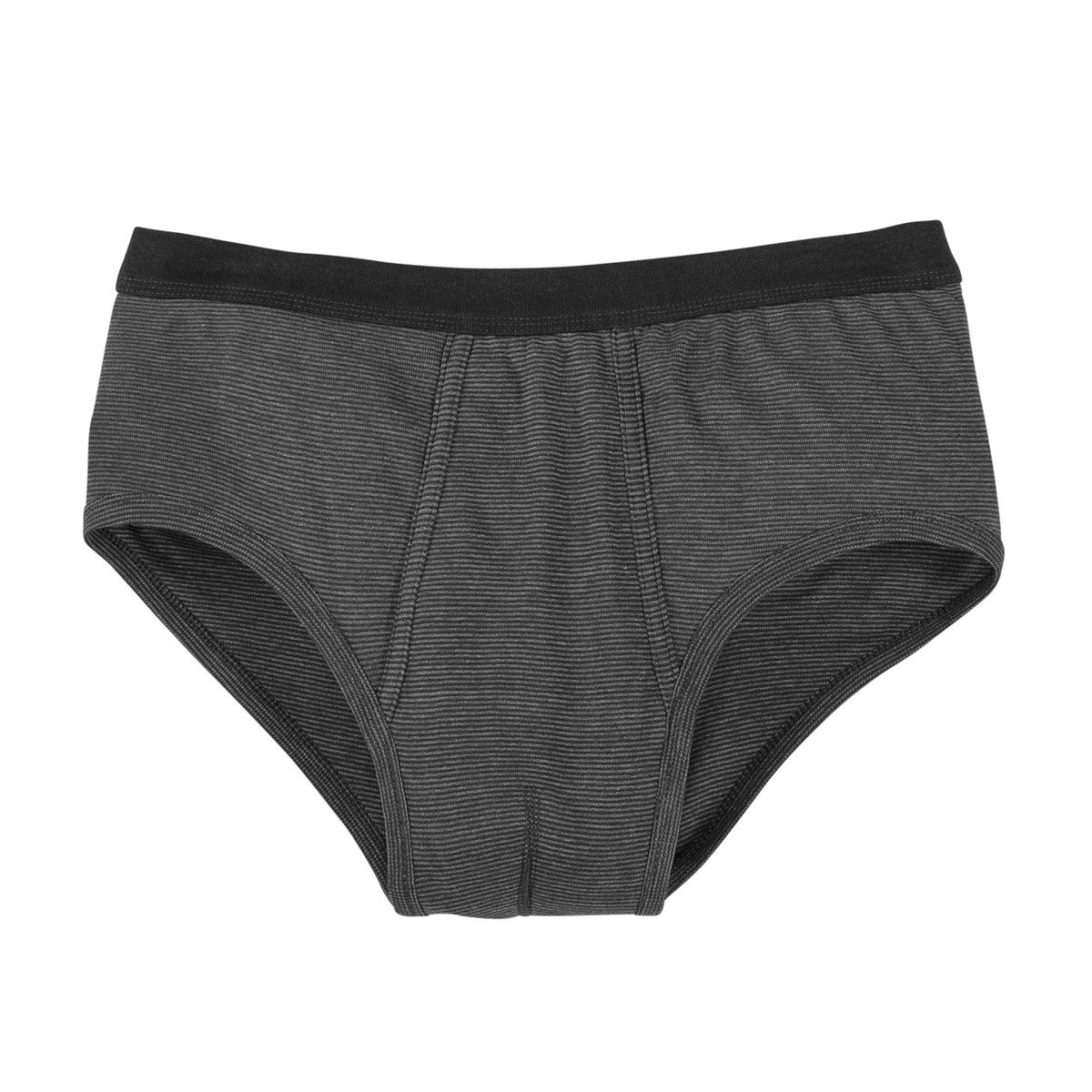 ADAMO Slip Adamo XXL Slip Thermo schwarz-grau gestreift